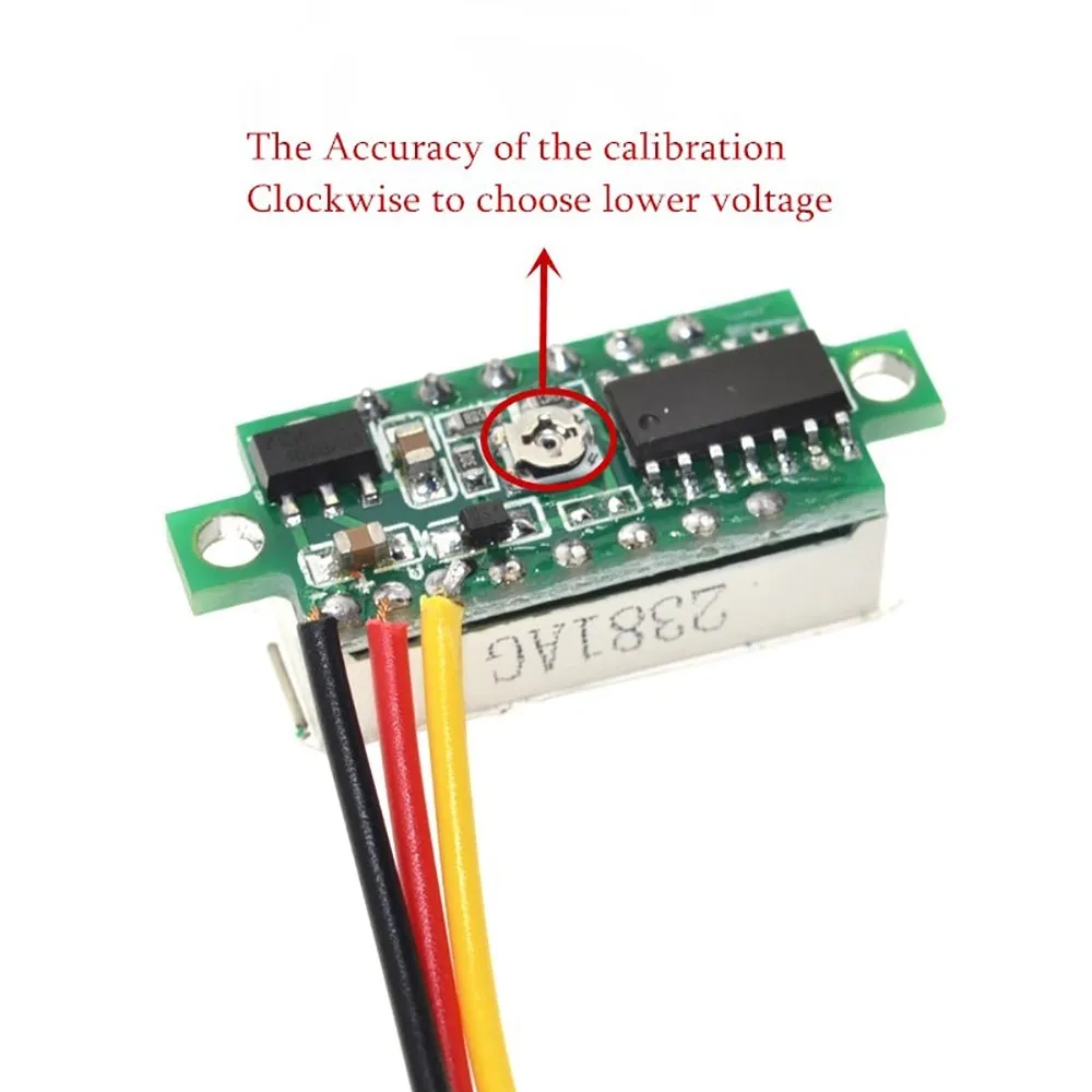 0.28in 0-100v DC Voltmeter Module Three Wire
