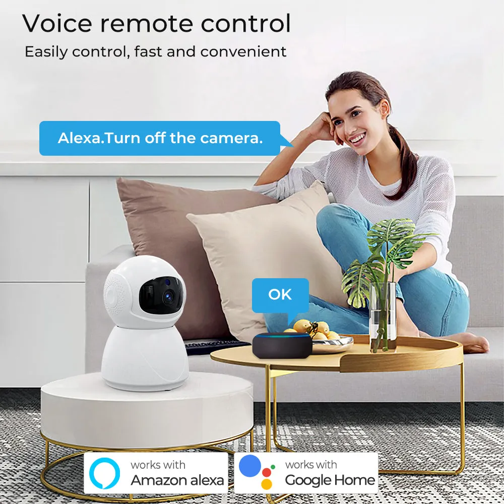 1080P HD Cctv AI Auto Tracking PIR Motion Human Detection Two Way Voice Call Tuya Smart Wifi Camera