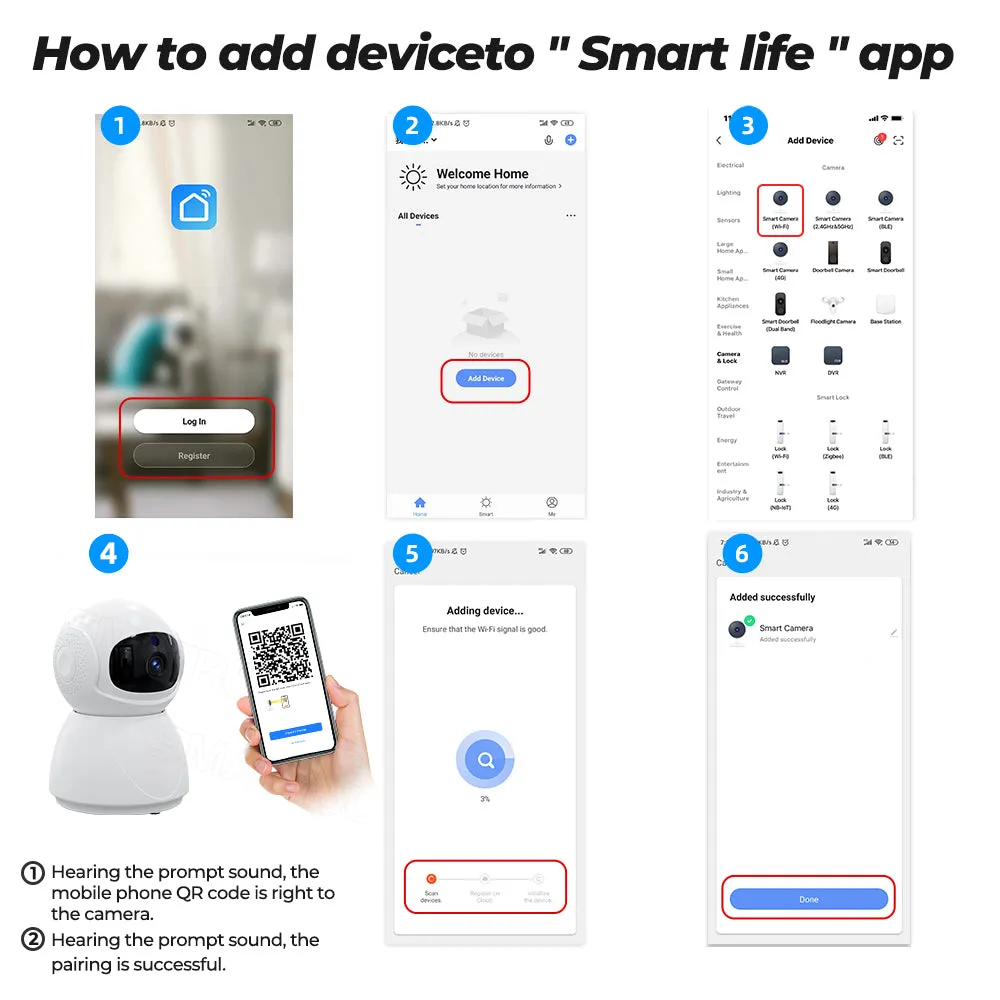 1080P HD Cctv AI Auto Tracking PIR Motion Human Detection Two Way Voice Call Tuya Smart Wifi Camera