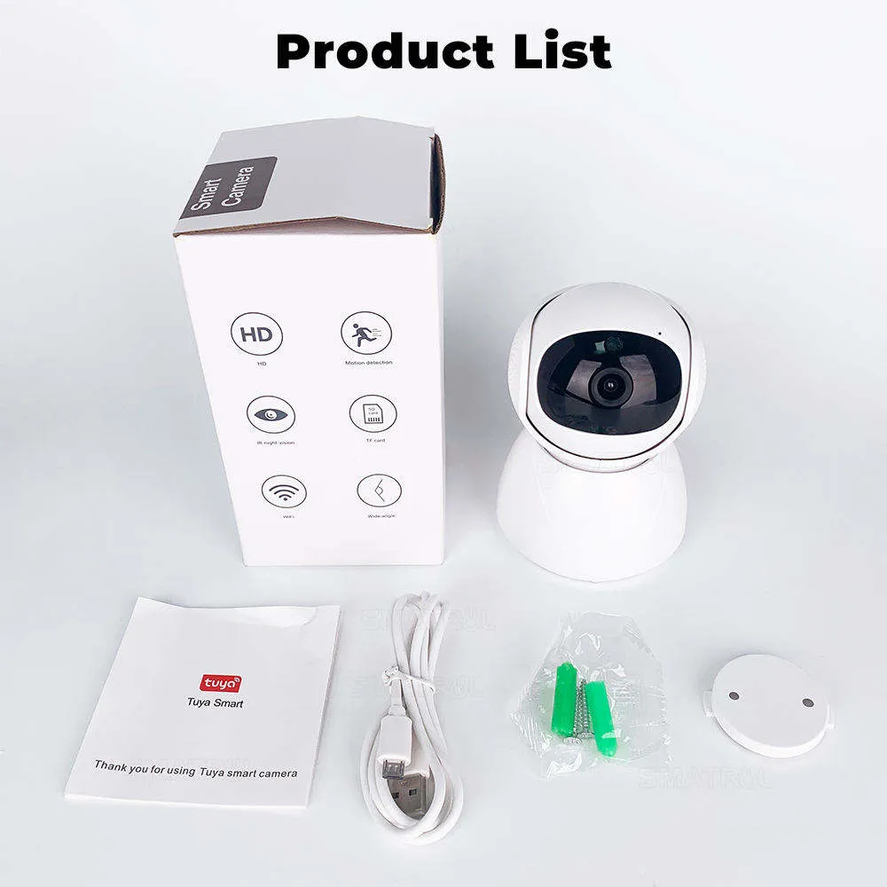 1080P HD Cctv AI Auto Tracking PIR Motion Human Detection Two Way Voice Call Tuya Smart Wifi Camera