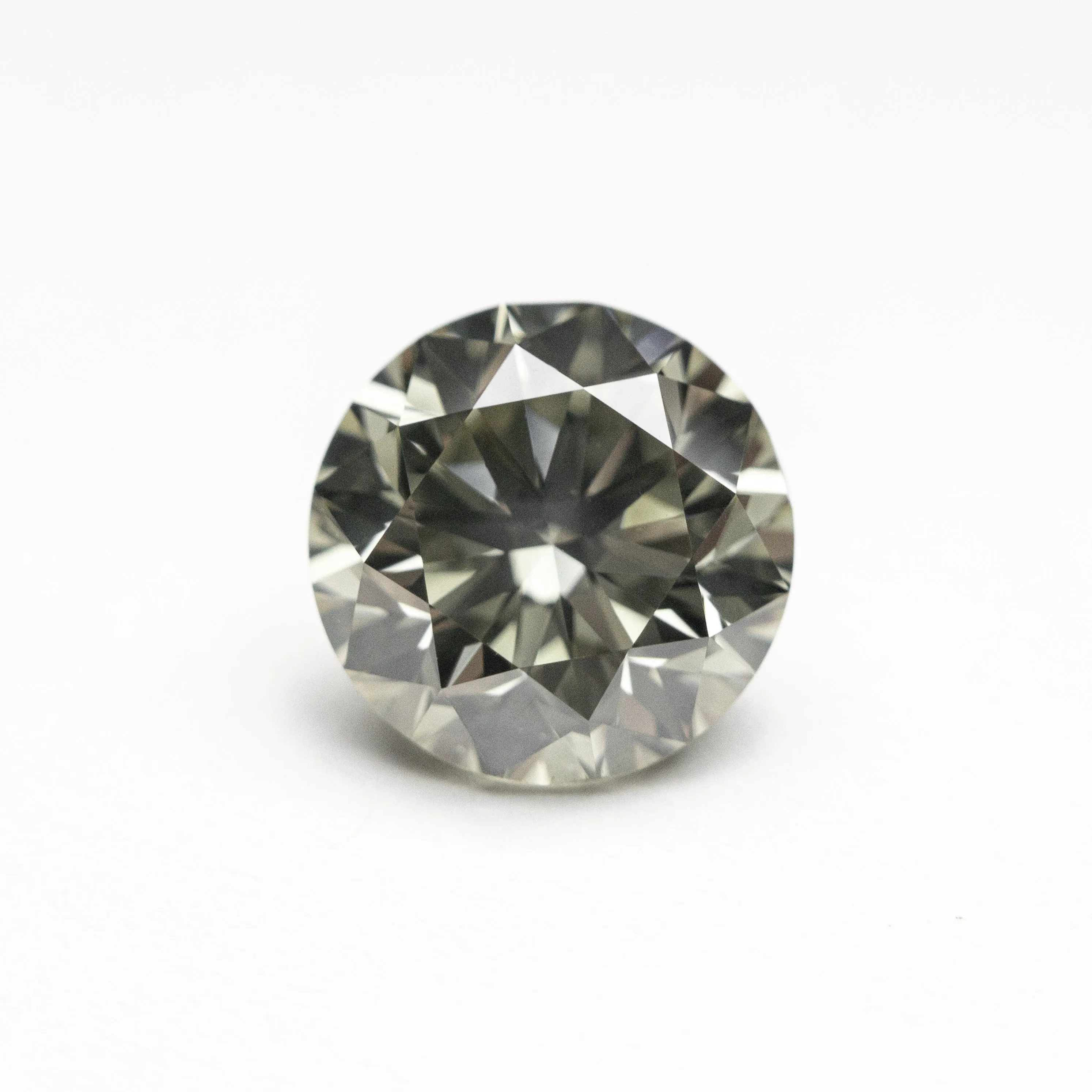 1.72ct 7.38x7.37x4.82mm VS2  Greenish Yellow Round Brilliant 19891-01 xx