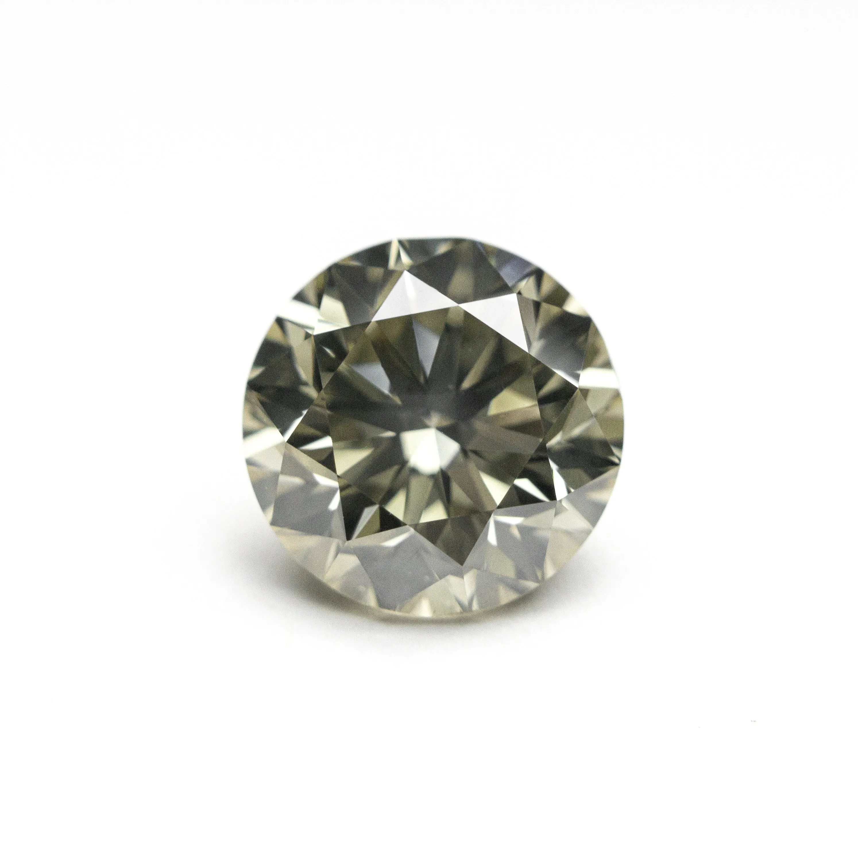 1.72ct 7.38x7.37x4.82mm VS2  Greenish Yellow Round Brilliant 19891-01