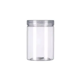 200ml PET Plastic Jar Bottle with Lid Crystal Clear