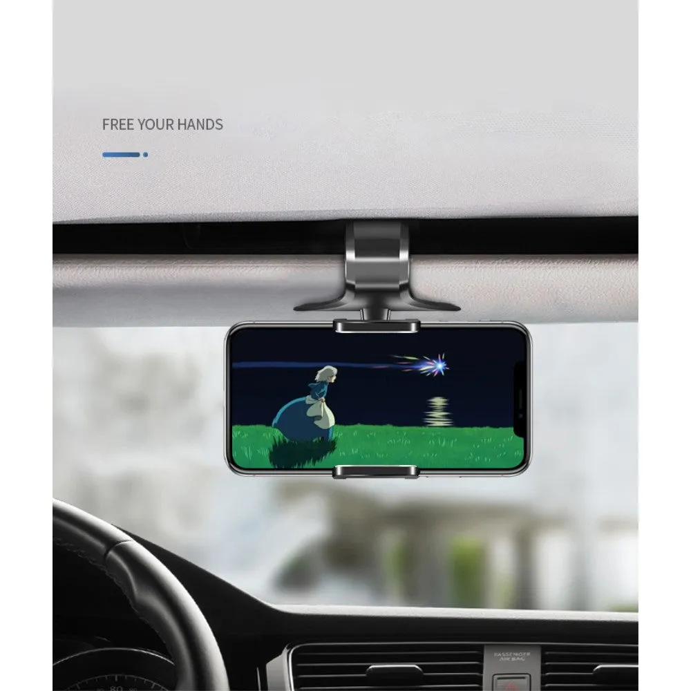 3 in 1 Car GPS Smartphone Holder: Dashboard / Visor Clamp   AC Grid Clip for Intex cloud Power , cloud Power Plus - Black