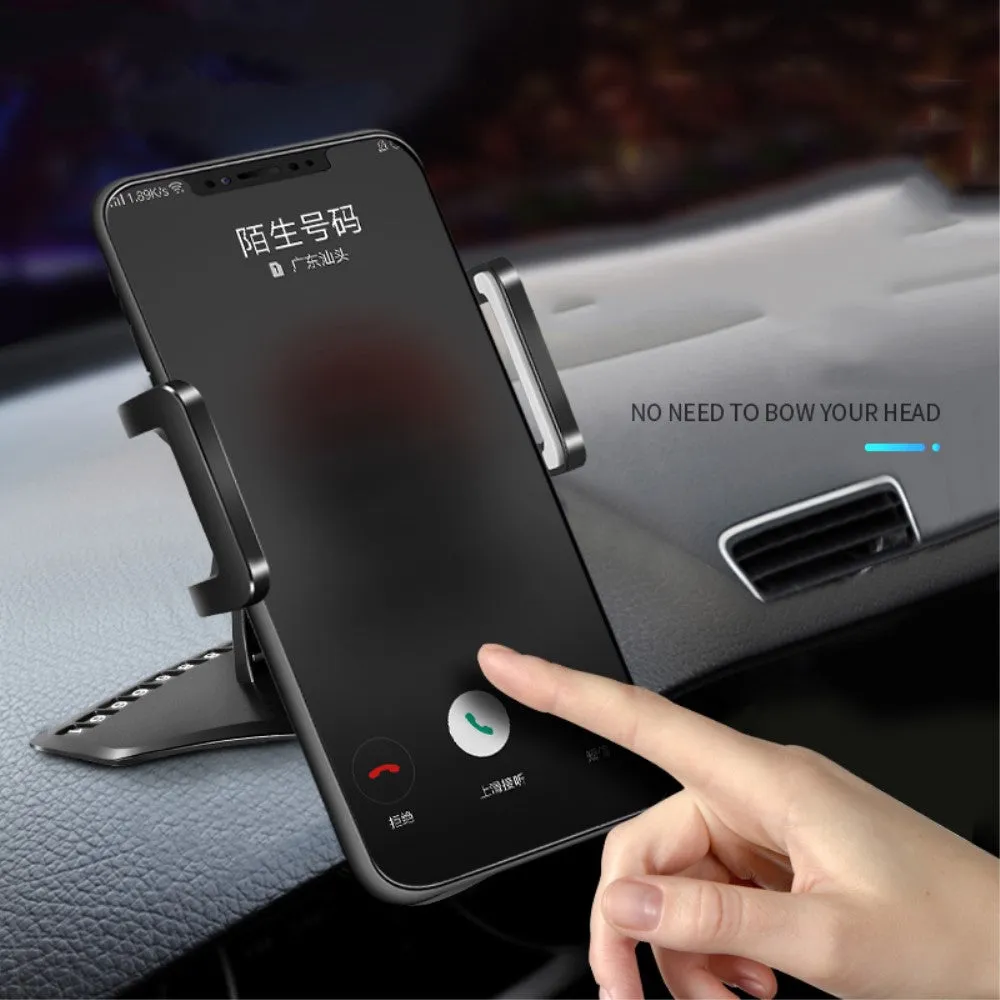 3 in 1 Car GPS Smartphone Holder: Dashboard / Visor Clamp   AC Grid Clip for Intex cloud Power , cloud Power Plus - Black