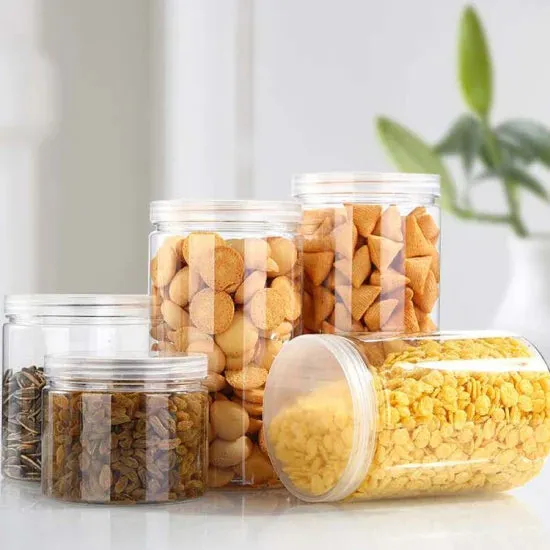 300ml PET Cosmetic Jar with Lid Crystal Clear