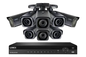 4K Nocturnal IP NVR System with 32-channel NVR, 4K IP Motorized Zoom Bullet Cameras, 250FT Night Vision