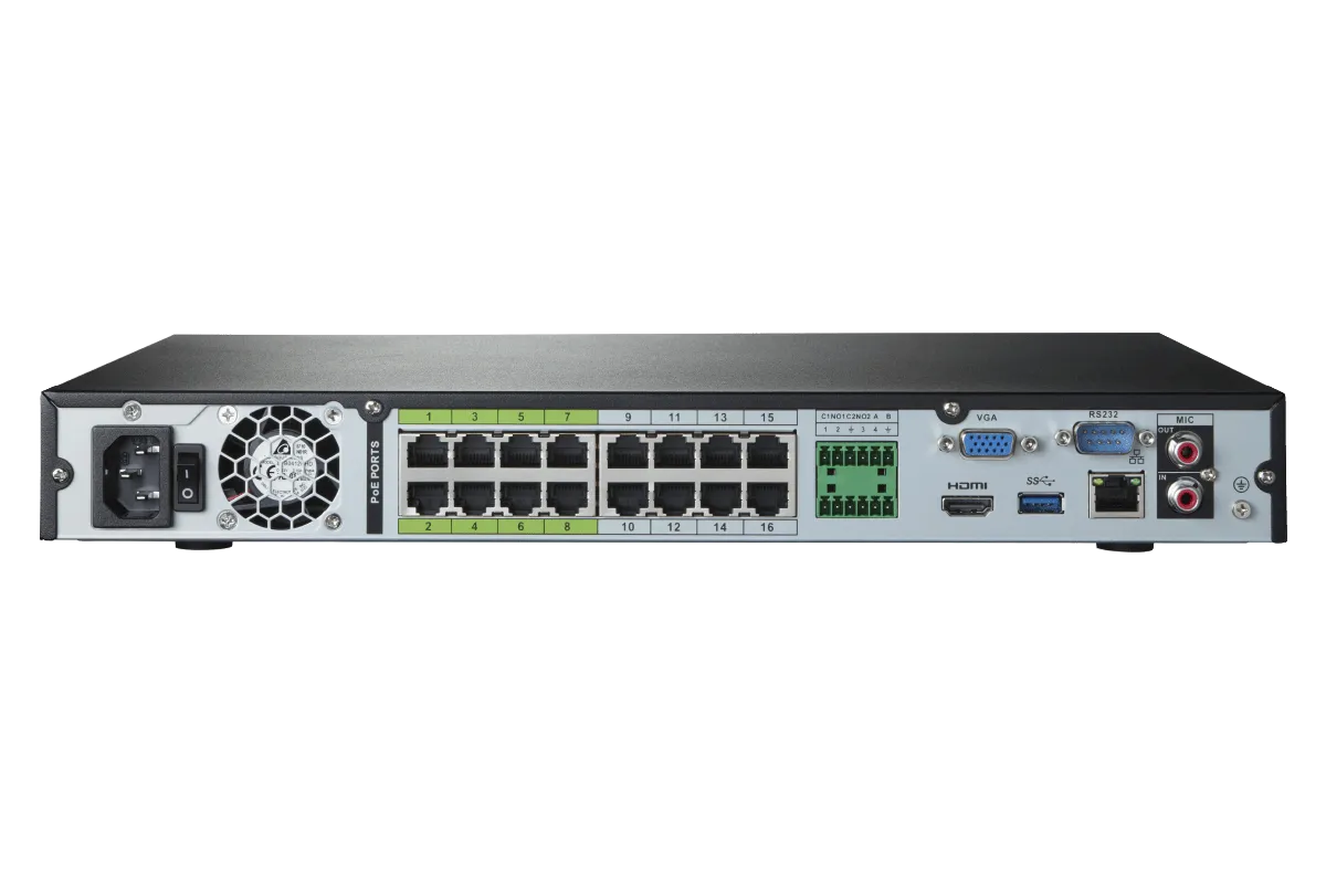 4K Ultra HD IP NVR System with 32 Weatherproof 4K (8MP) IP Metal Cameras