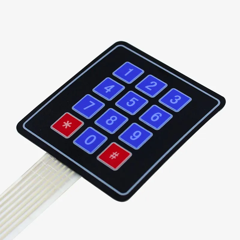 4x3 Matrix Membrane Type Keypad