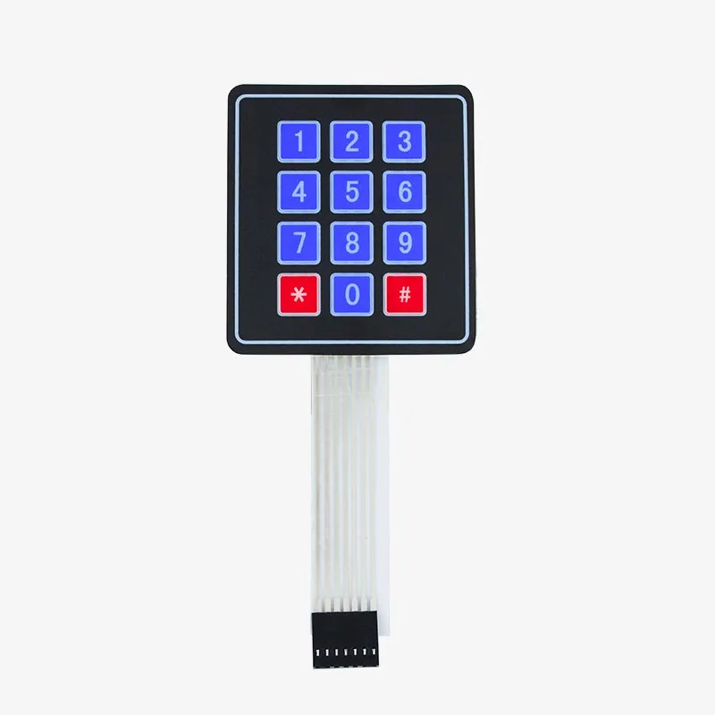 4x3 Matrix Membrane Type Keypad
