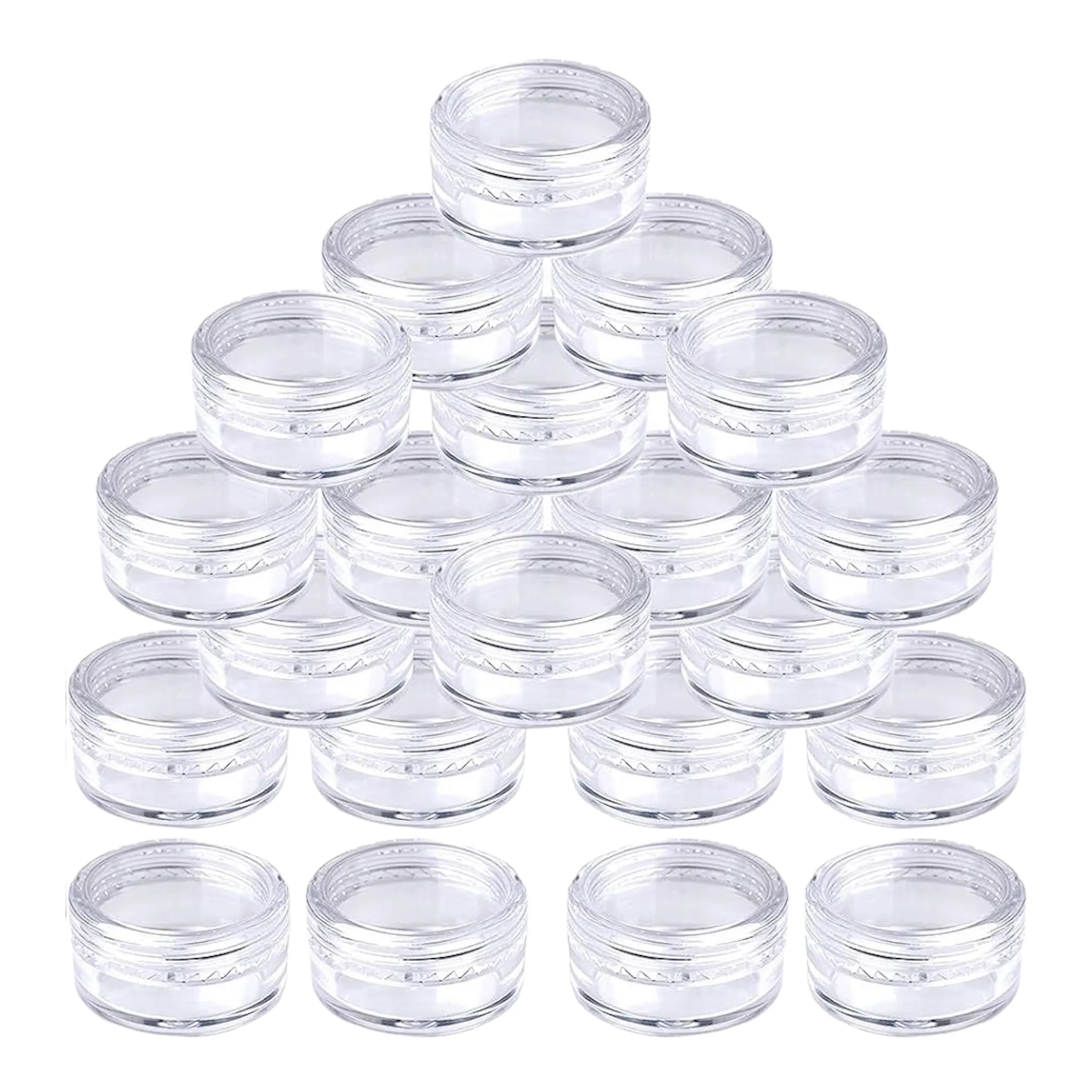 80ml Acrylic Cosmetic Container Plastic Jar with Lid Crystal Clear 1pc