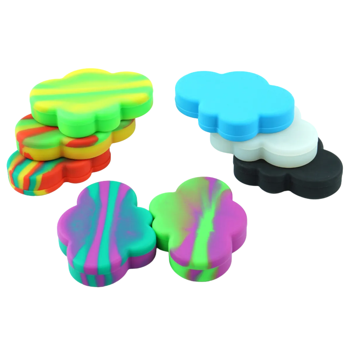 85ml Cloud Silicone Dab Concentrate Container - Non-Stick Storage, Compartment