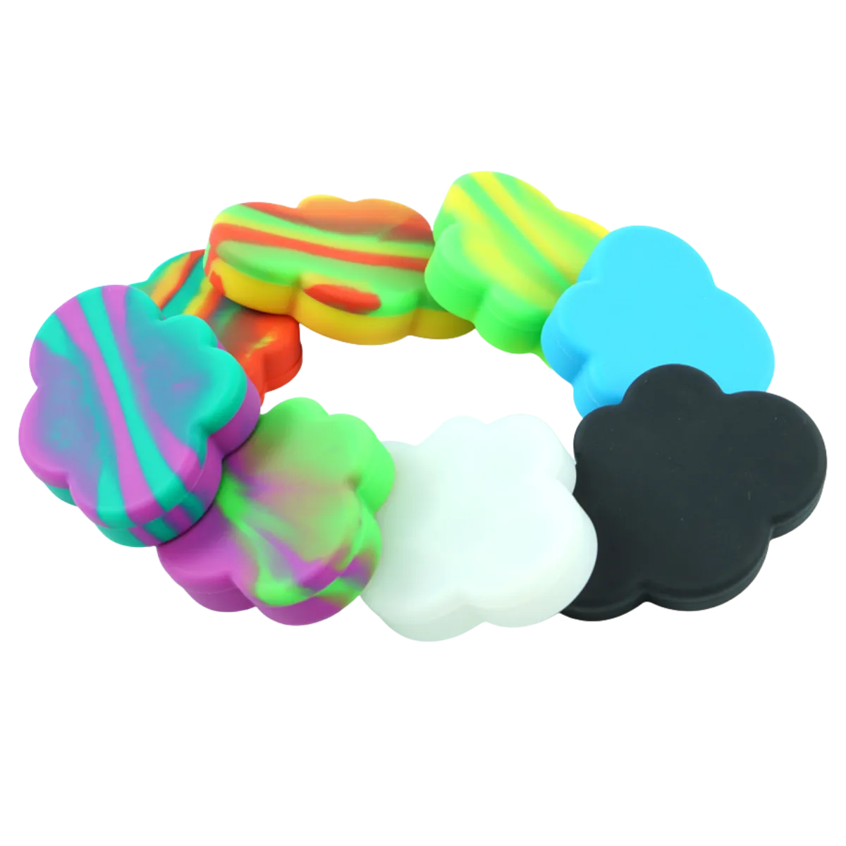 85ml Cloud Silicone Dab Concentrate Container - Non-Stick Storage, Compartment