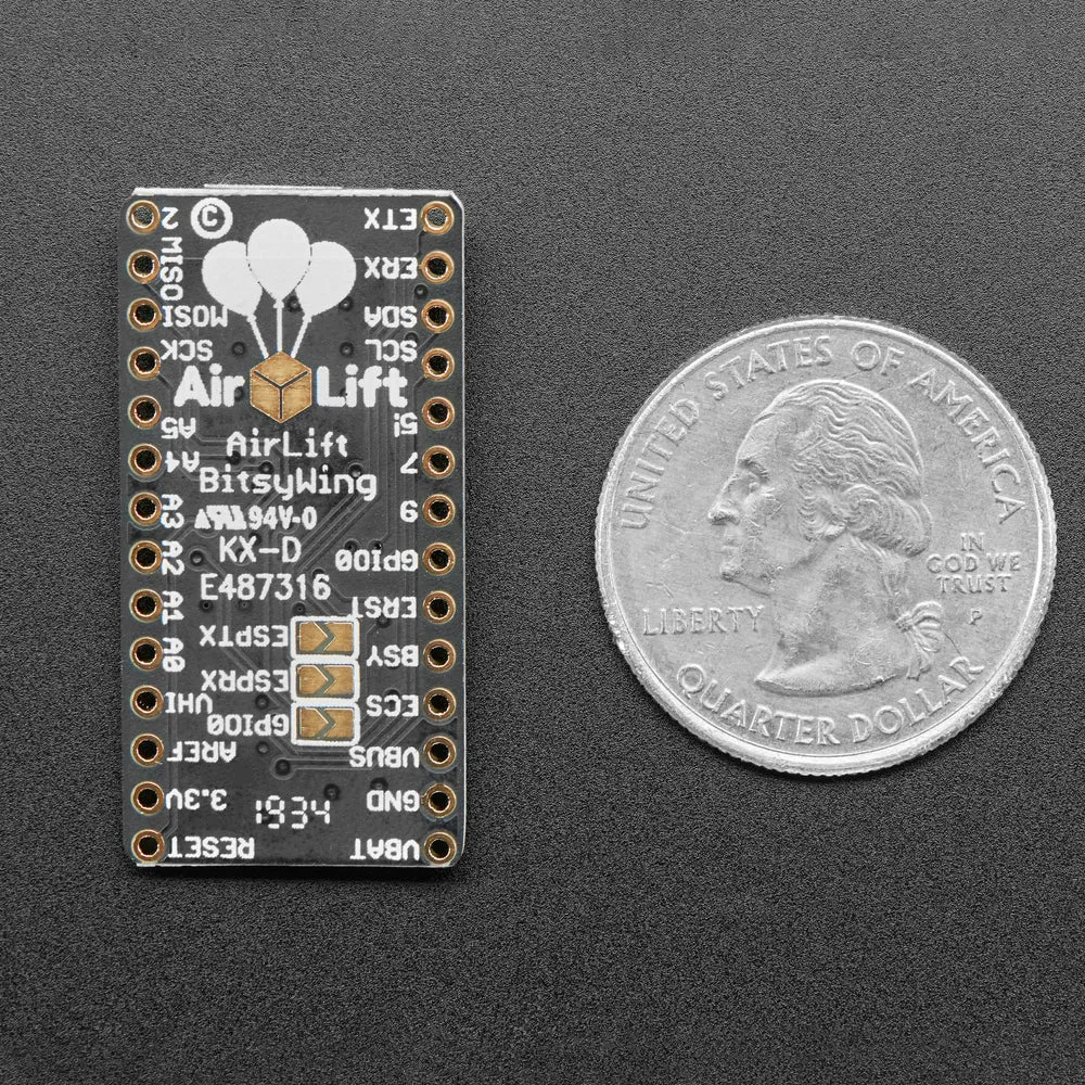 Adafruit AirLift Bitsy Add-On – ESP32 WiFi Co-Processor
