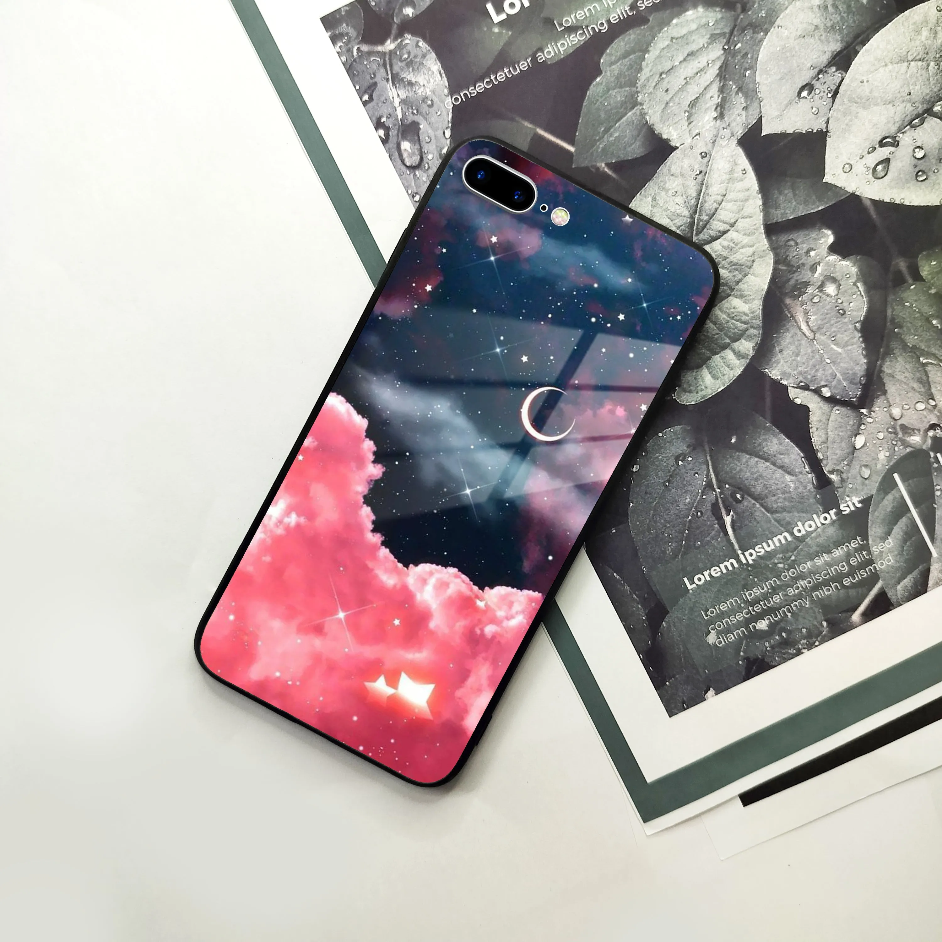 Aesthetic Cloud Glass Case Cover For iPhone