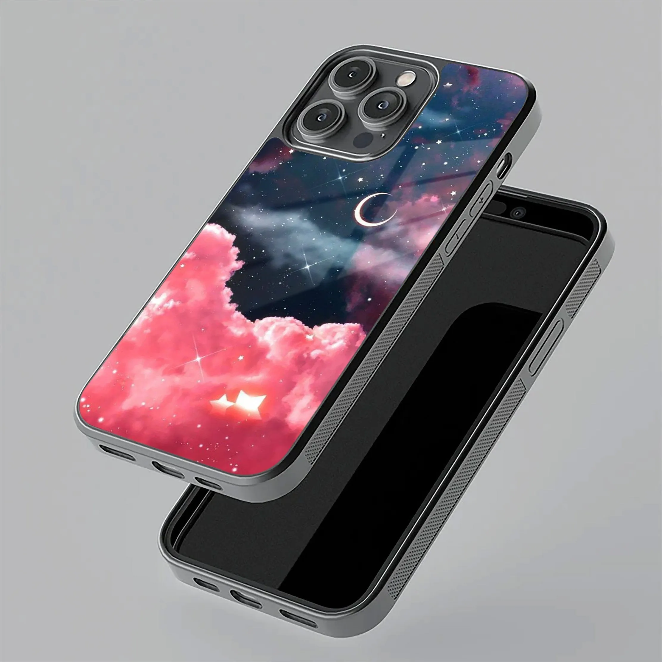 Aesthetic Cloud Glass Case Cover For iPhone