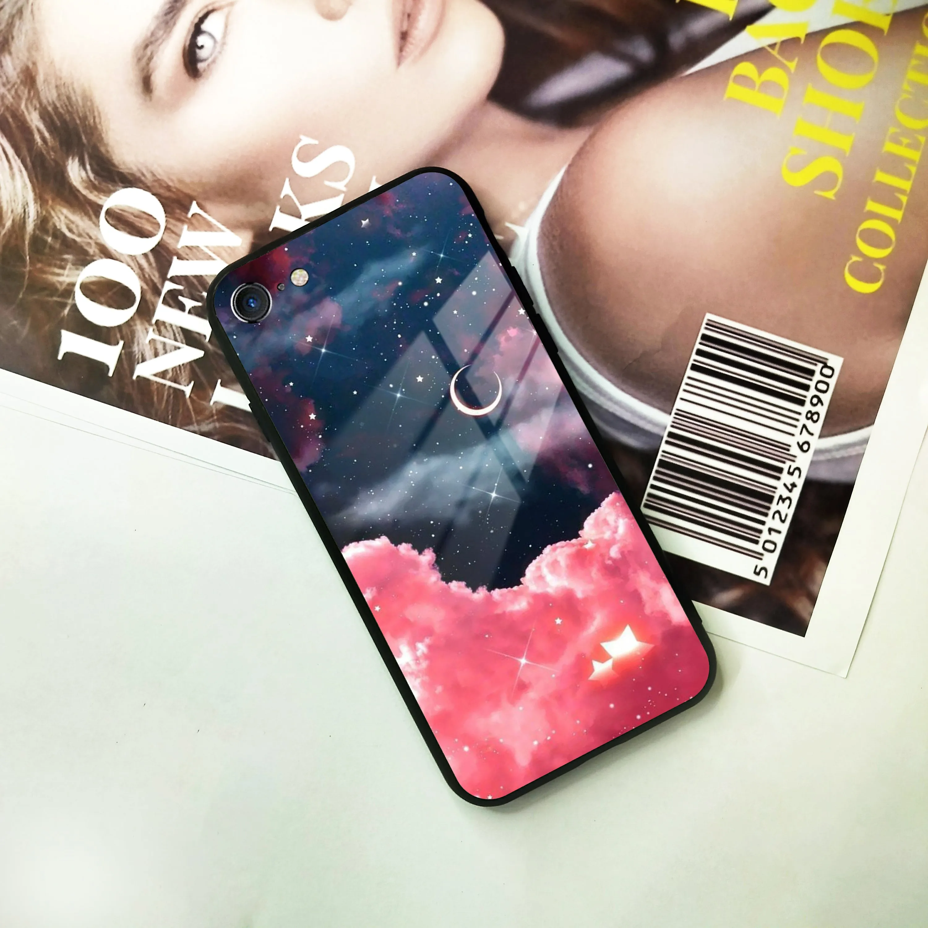 Aesthetic Cloud Glass Case Cover For iPhone