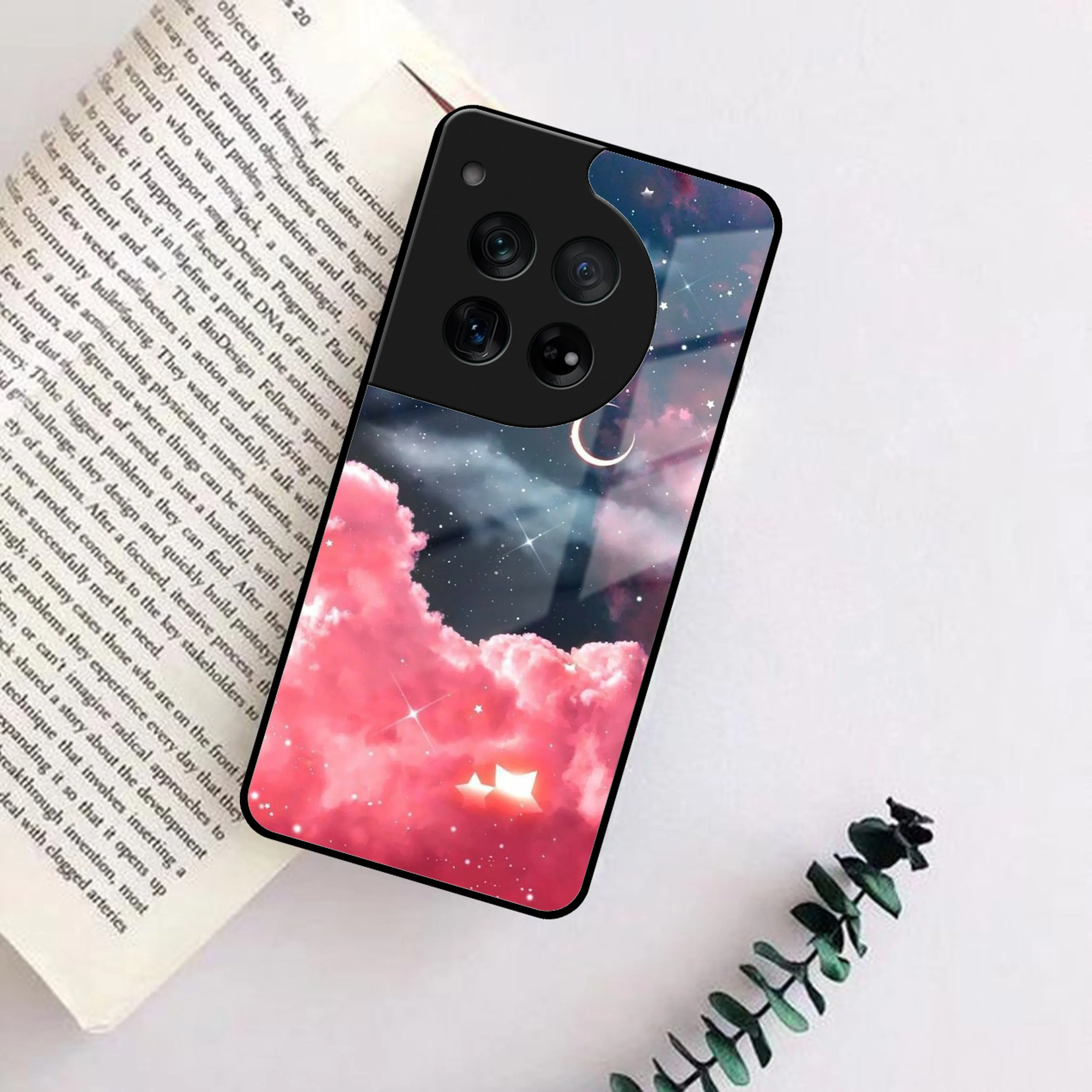 Aesthetic Cloud Glass Case Cover For OnePlus