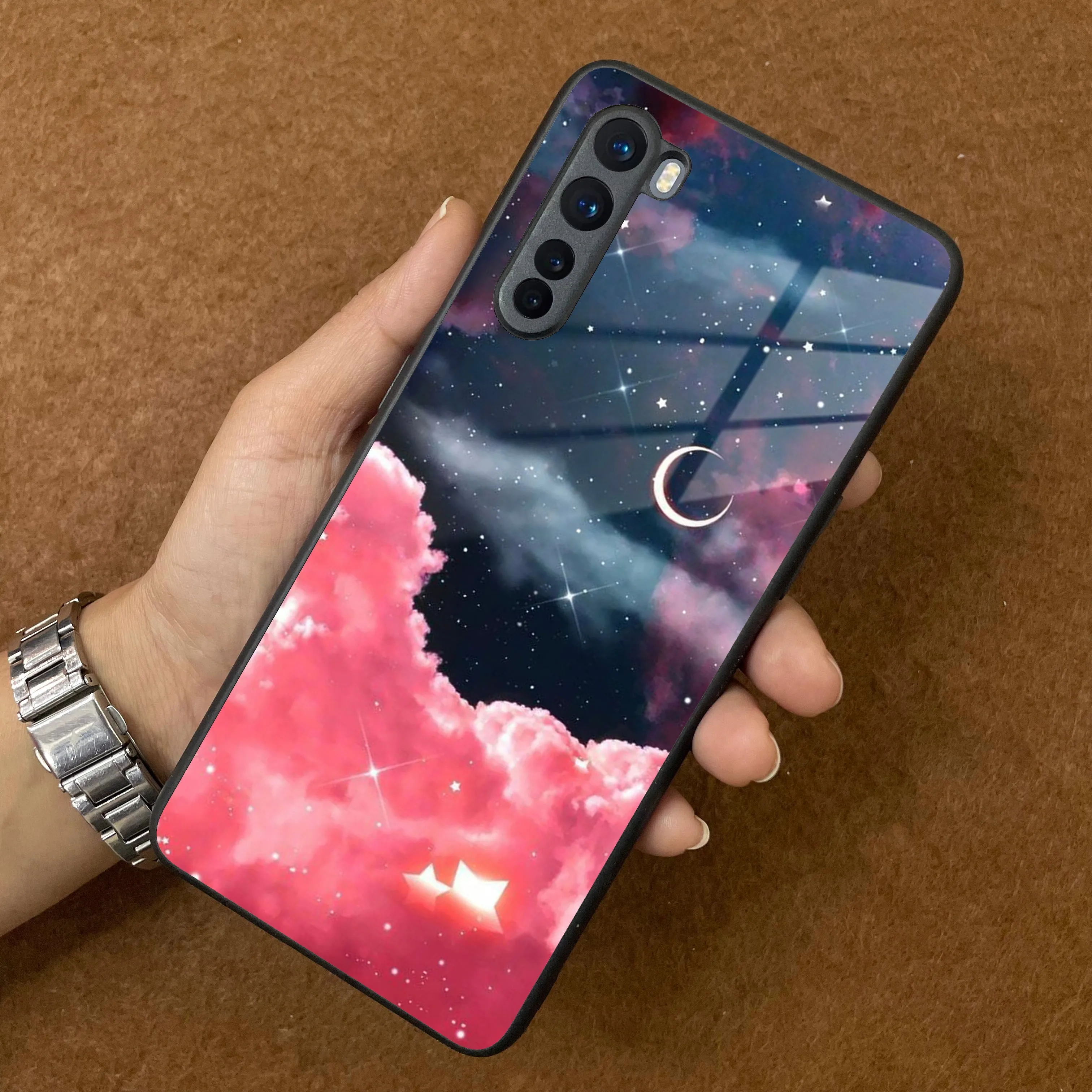 Aesthetic Cloud Glass Case Cover For OnePlus