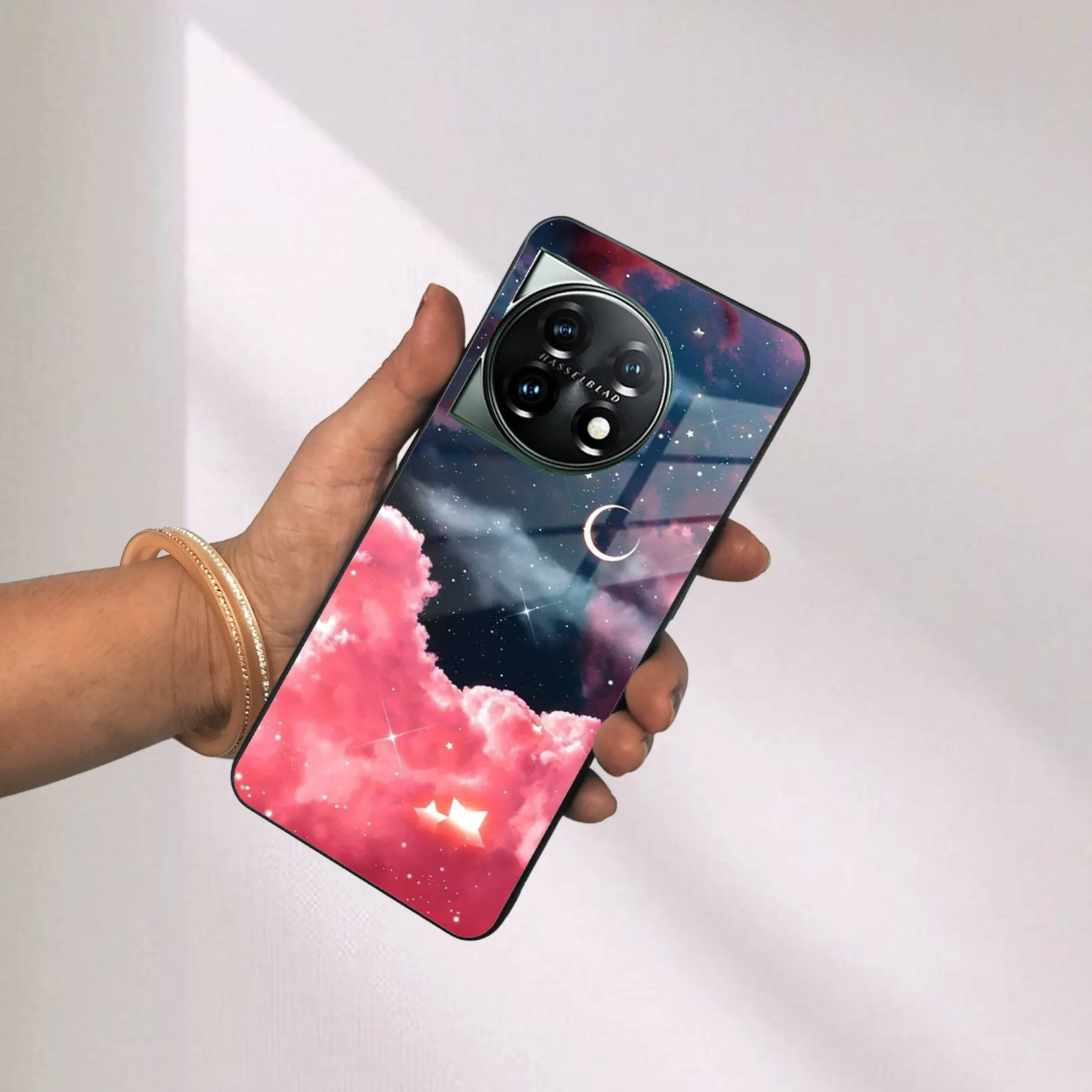 Aesthetic Cloud Glass Case Cover For OnePlus