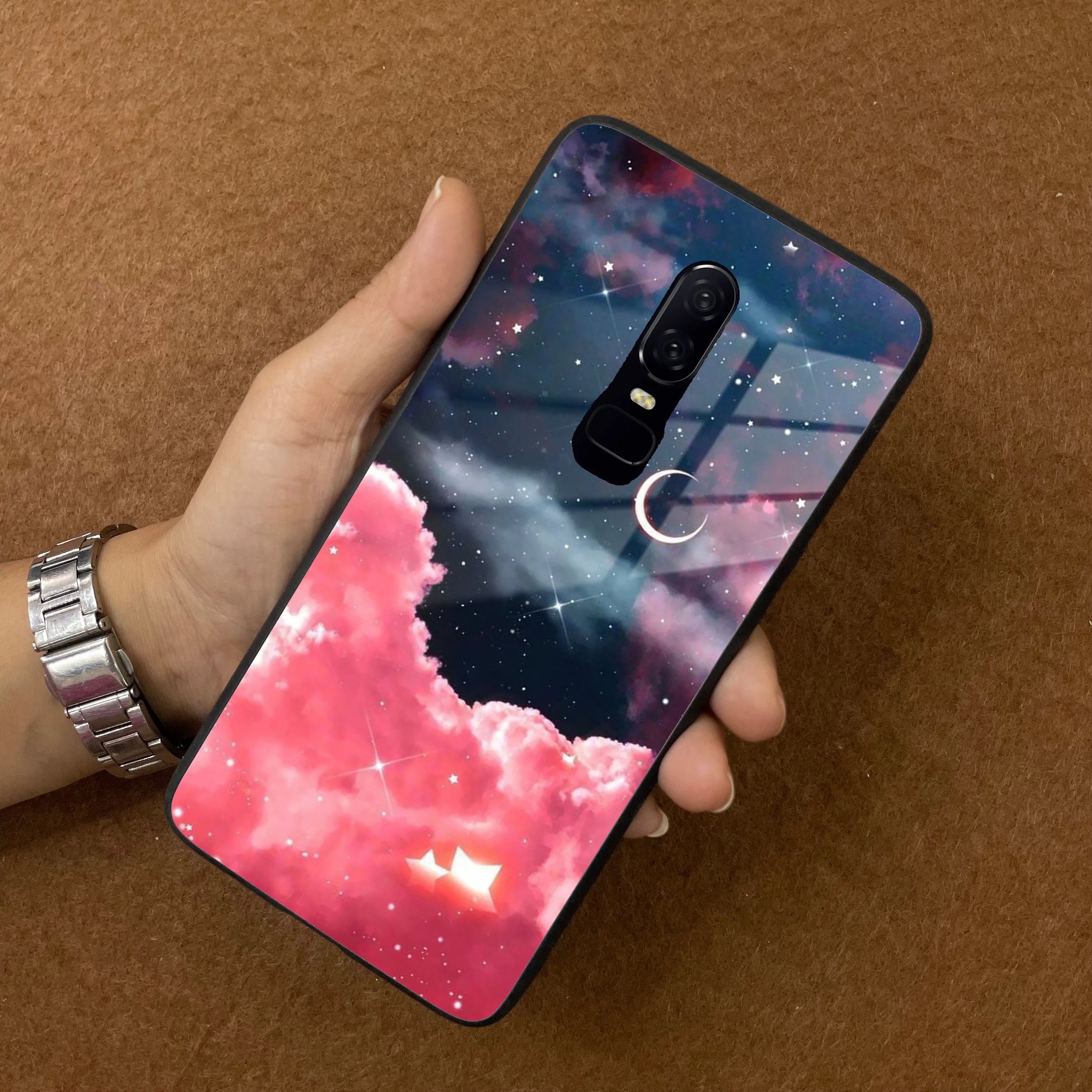 Aesthetic Cloud Glass Case Cover For OnePlus