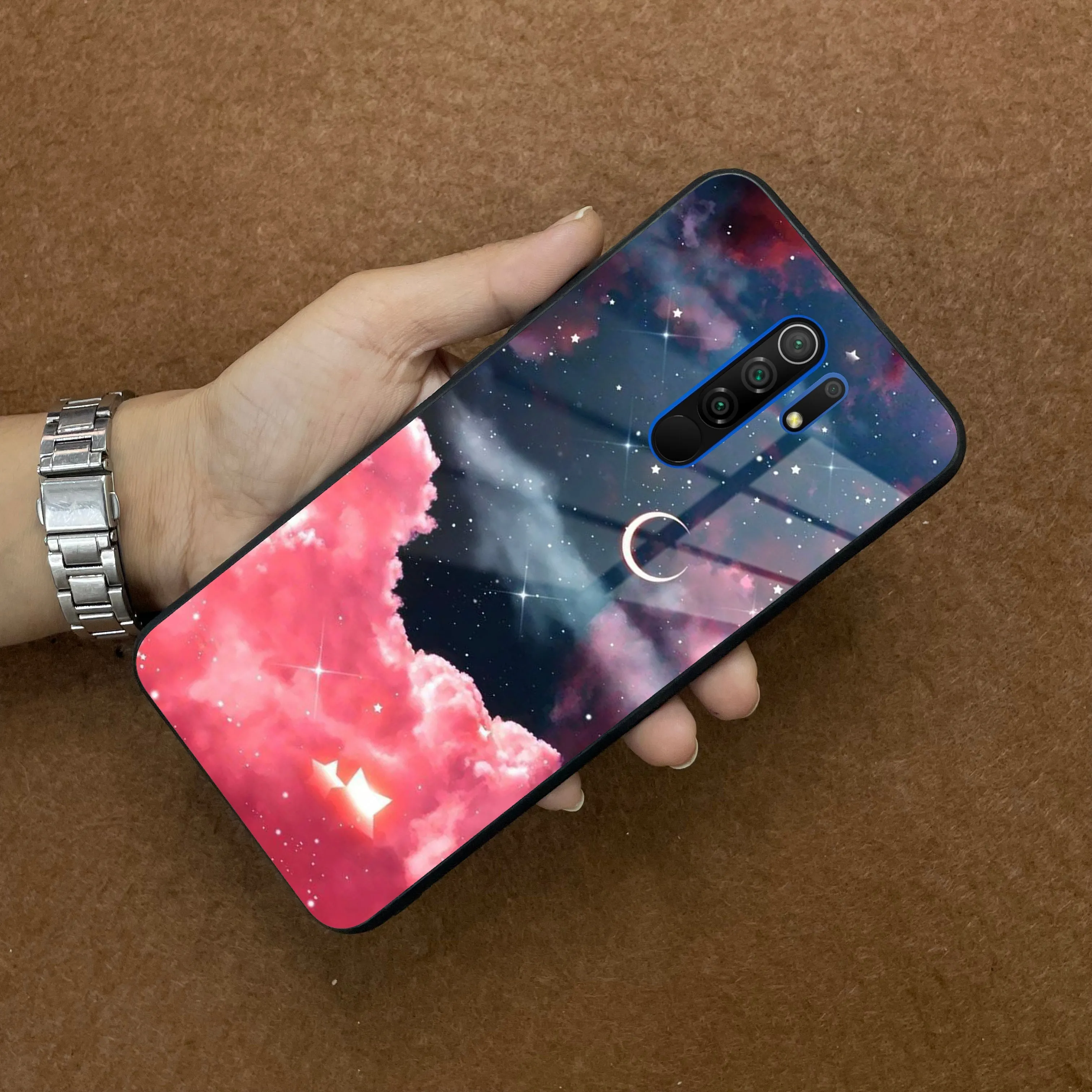 Aesthetic Cloud Glass Case Cover For Poco