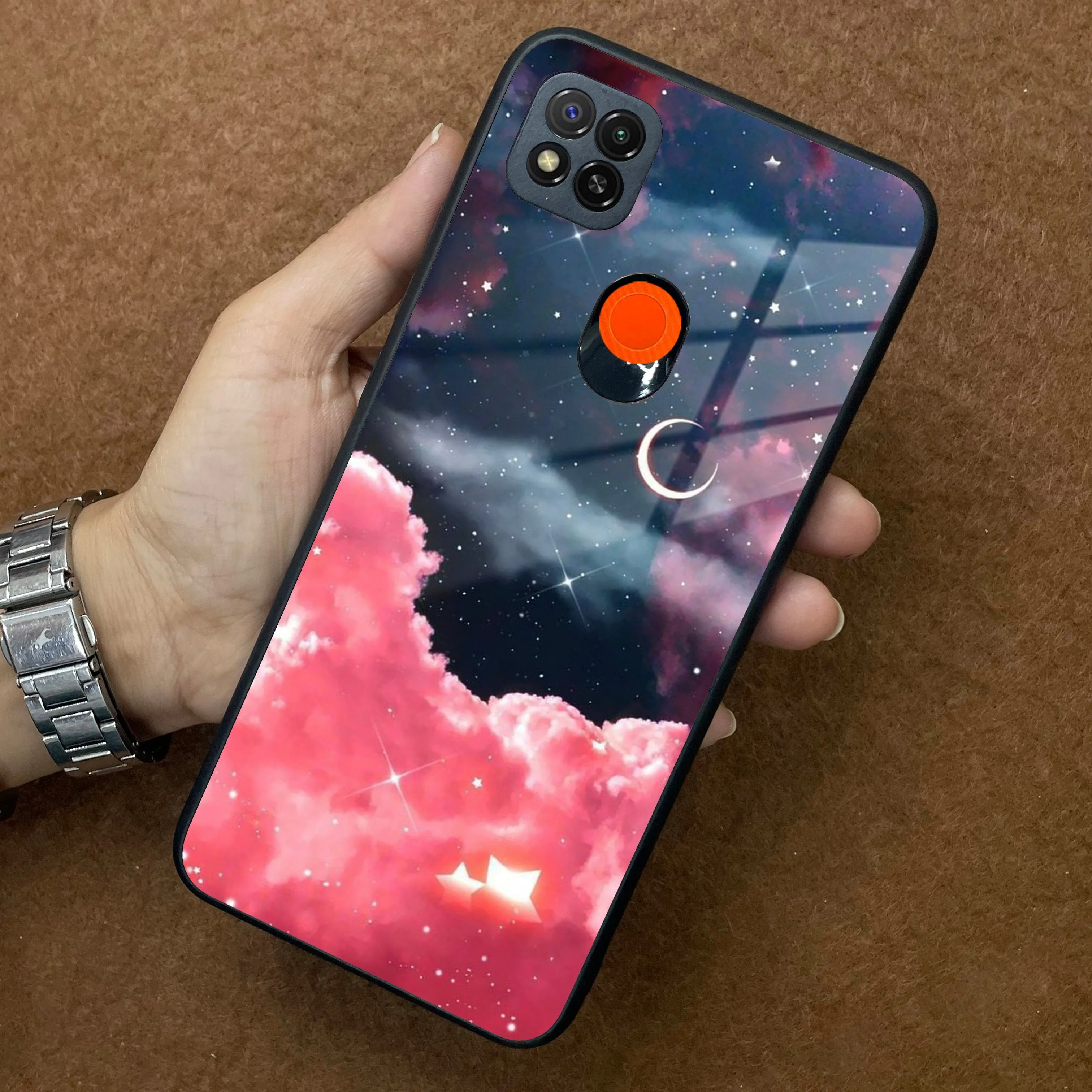 Aesthetic Cloud Glass Case Cover For Poco