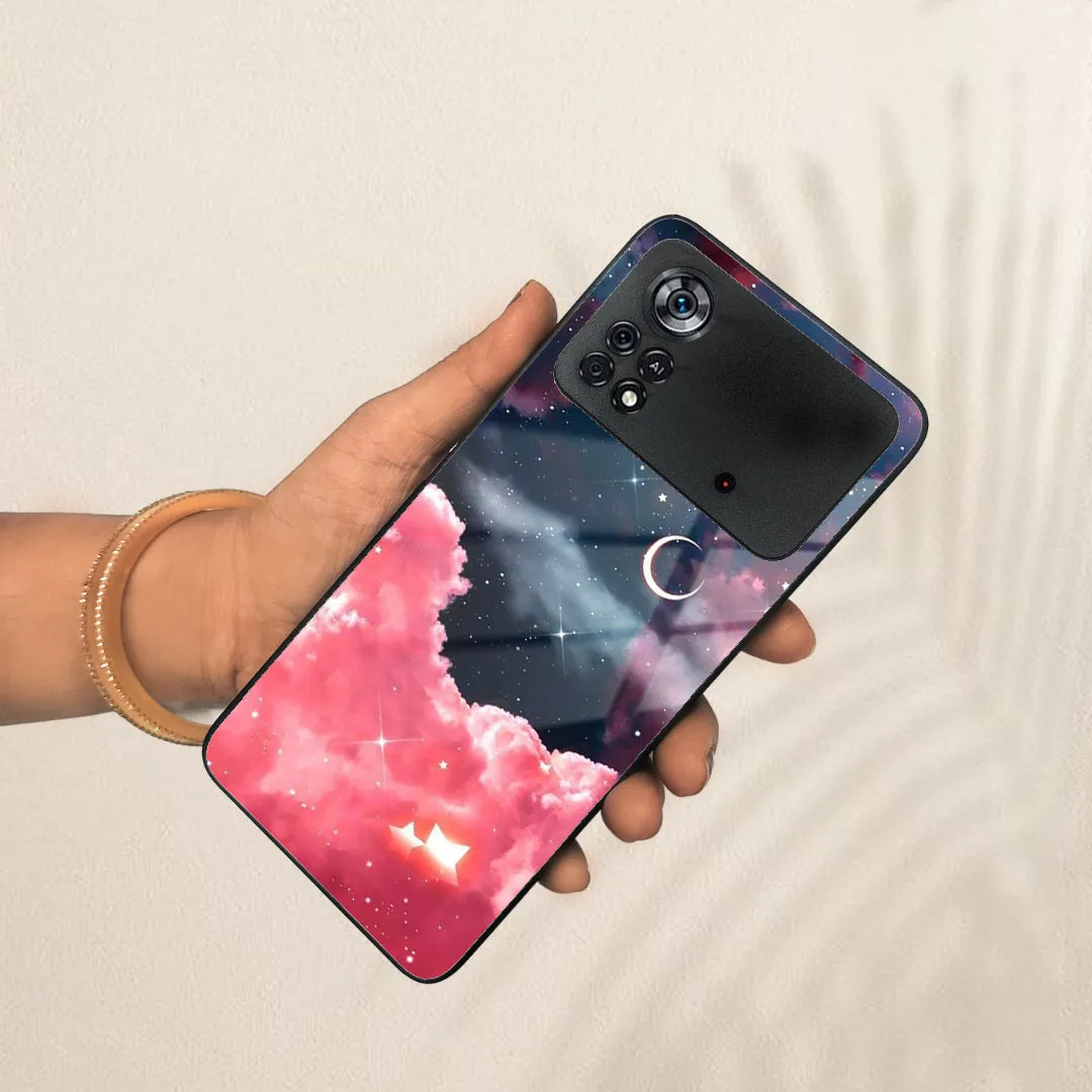 Aesthetic Cloud Glass Case Cover For Poco