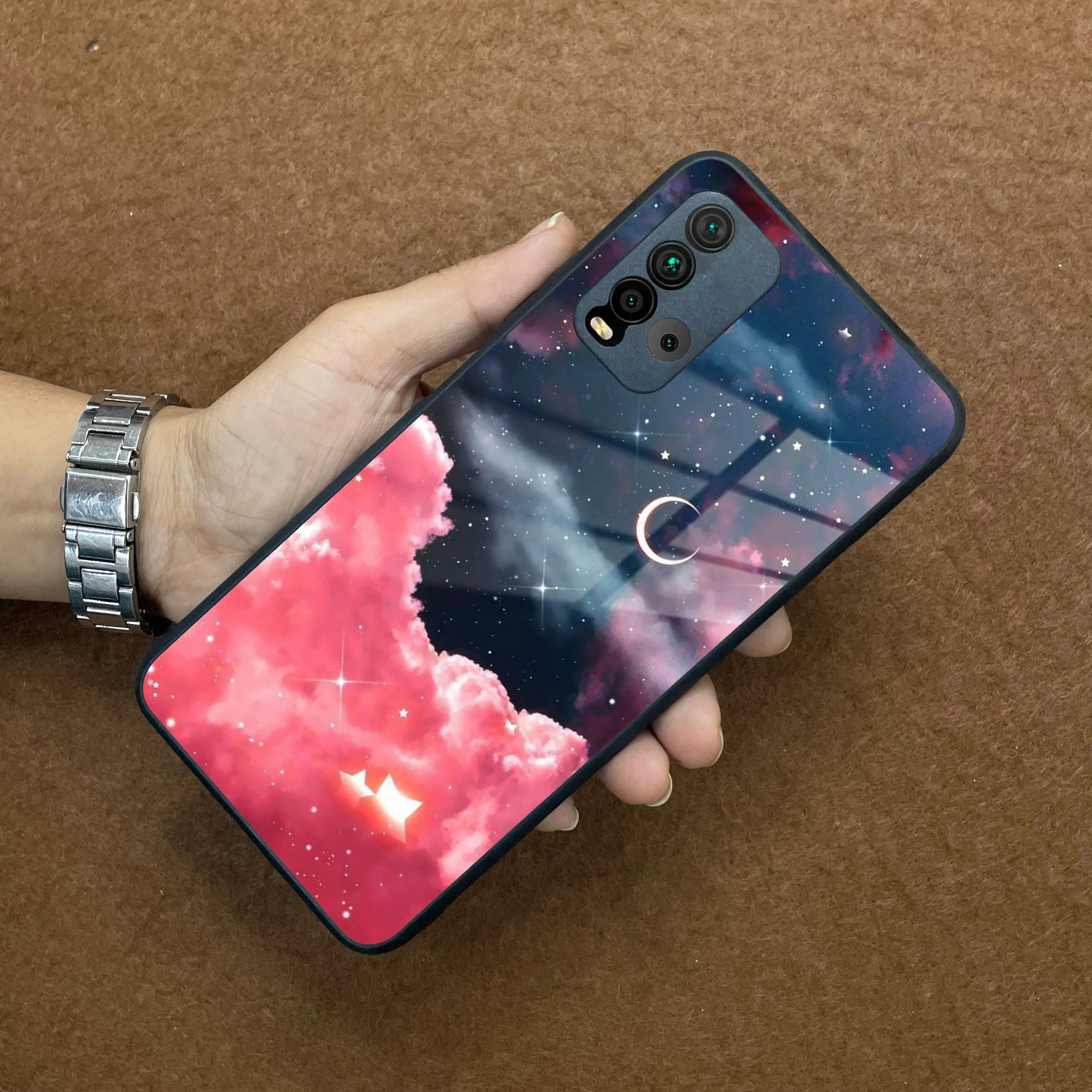 Aesthetic Cloud Glass Case Cover For Redmi/Xiaomi