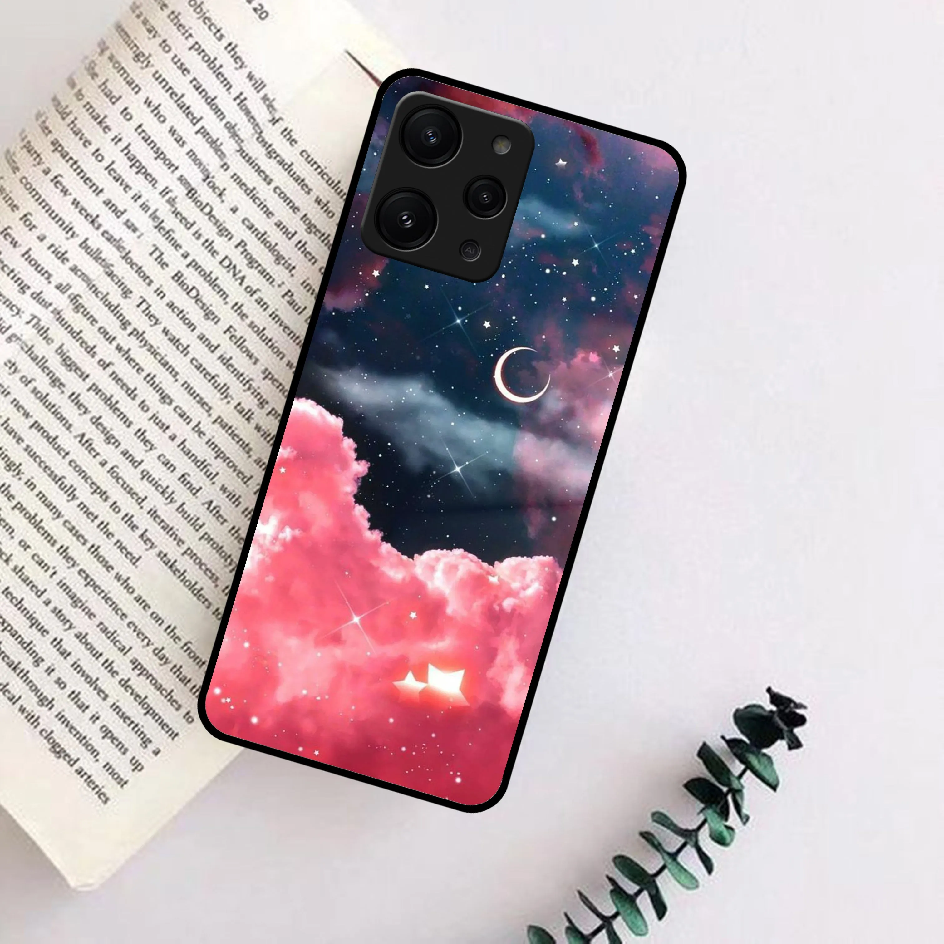 Aesthetic Cloud Glass Case Cover For Redmi/Xiaomi