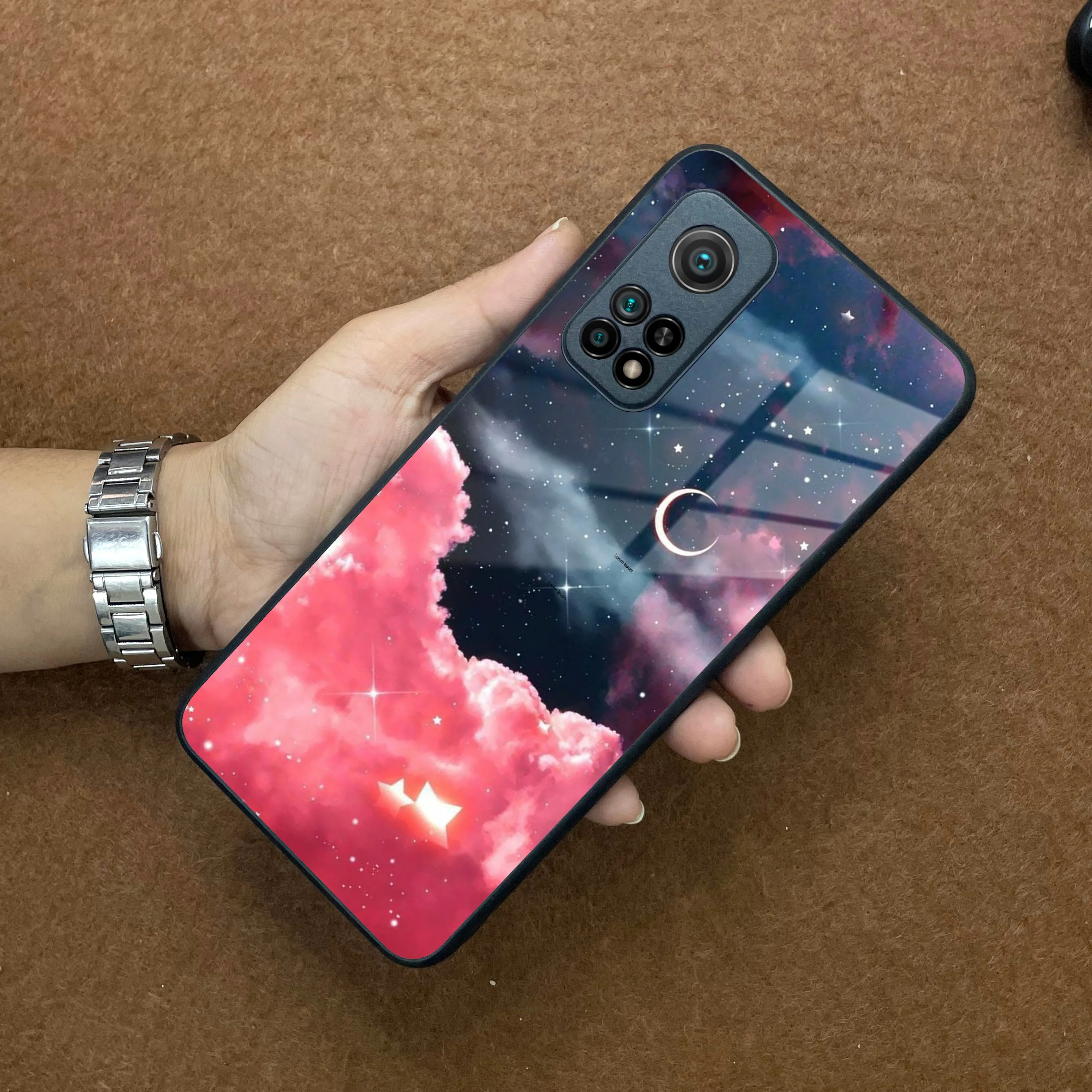 Aesthetic Cloud Glass Case Cover For Redmi/Xiaomi