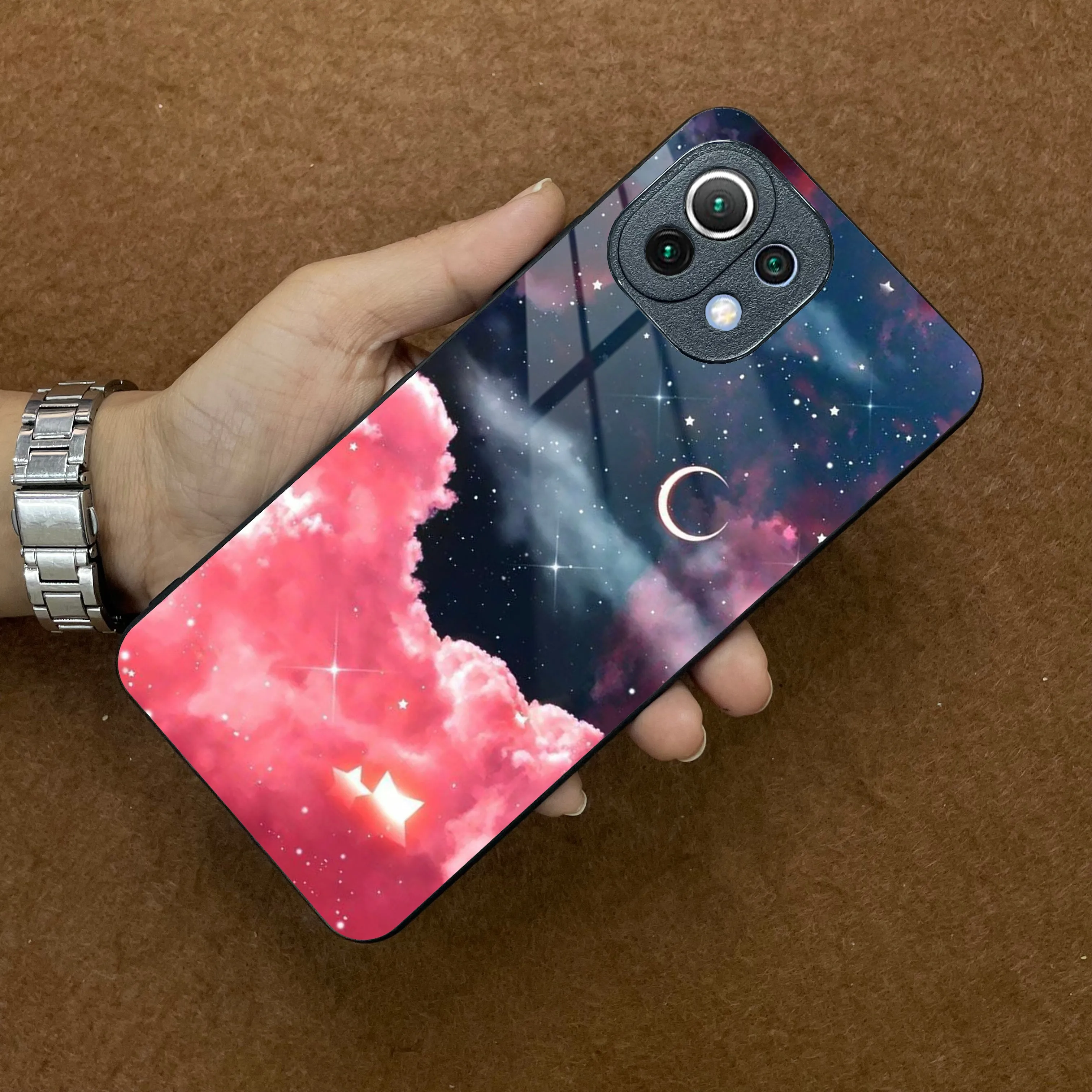 Aesthetic Cloud Glass Case Cover For Redmi/Xiaomi