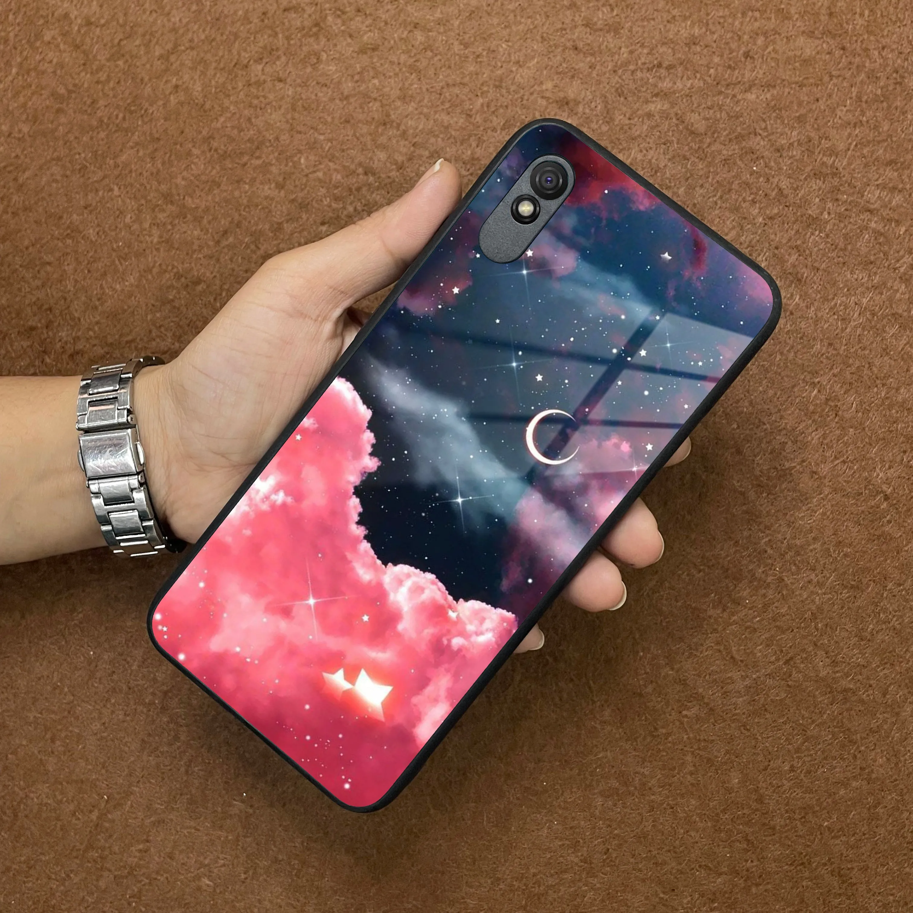 Aesthetic Cloud Glass Case Cover For Redmi/Xiaomi