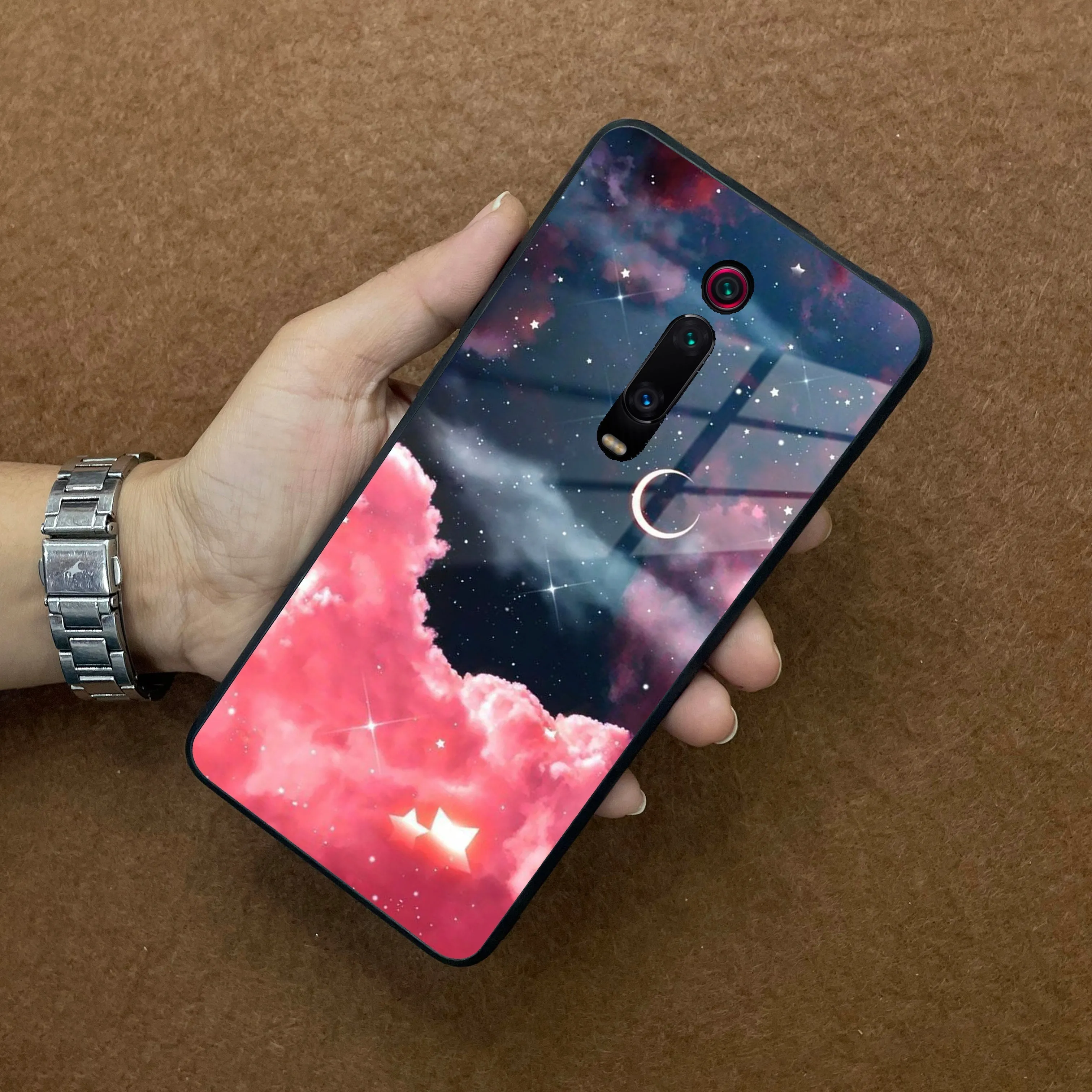 Aesthetic Cloud Glass Case Cover For Redmi/Xiaomi