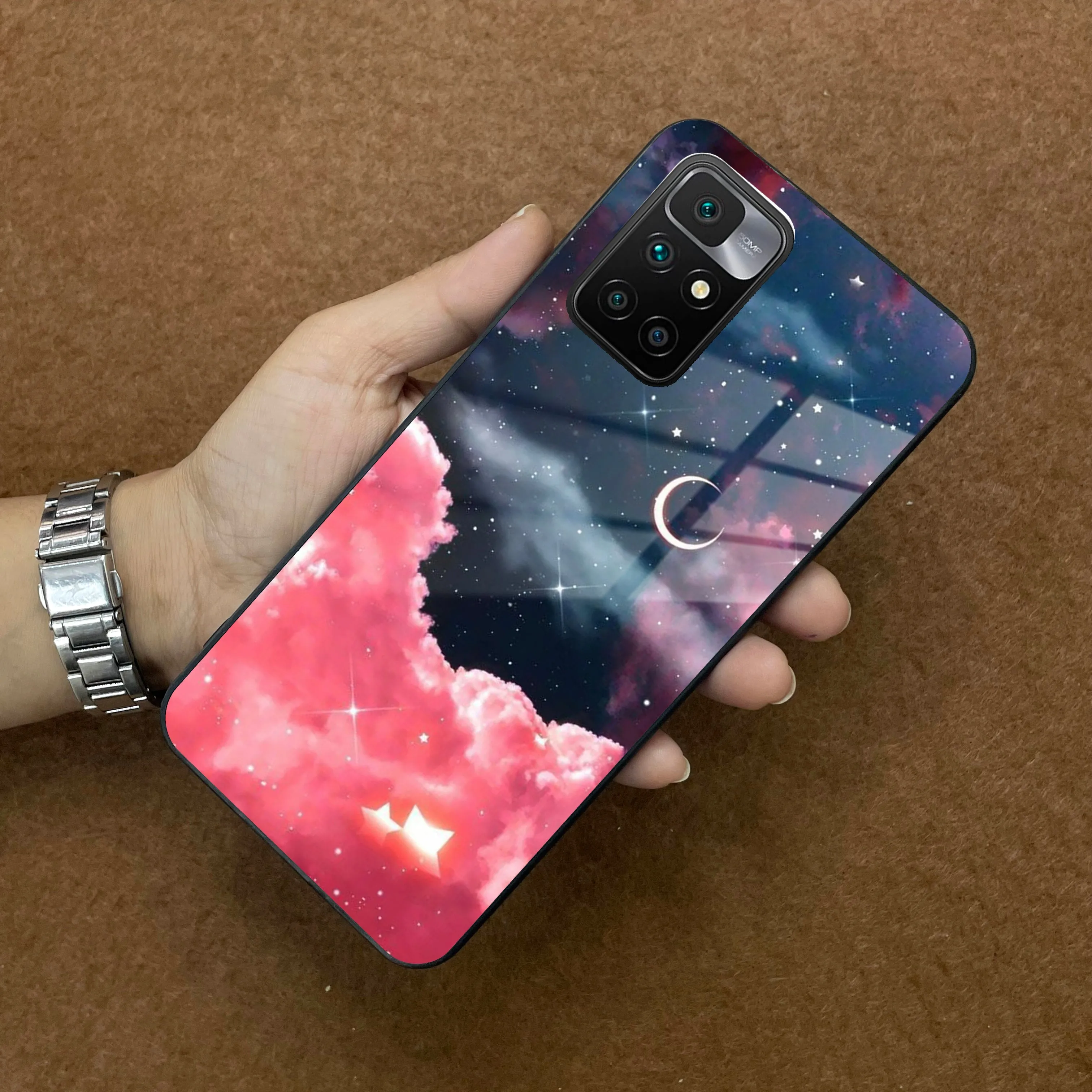 Aesthetic Cloud Glass Case Cover For Redmi/Xiaomi