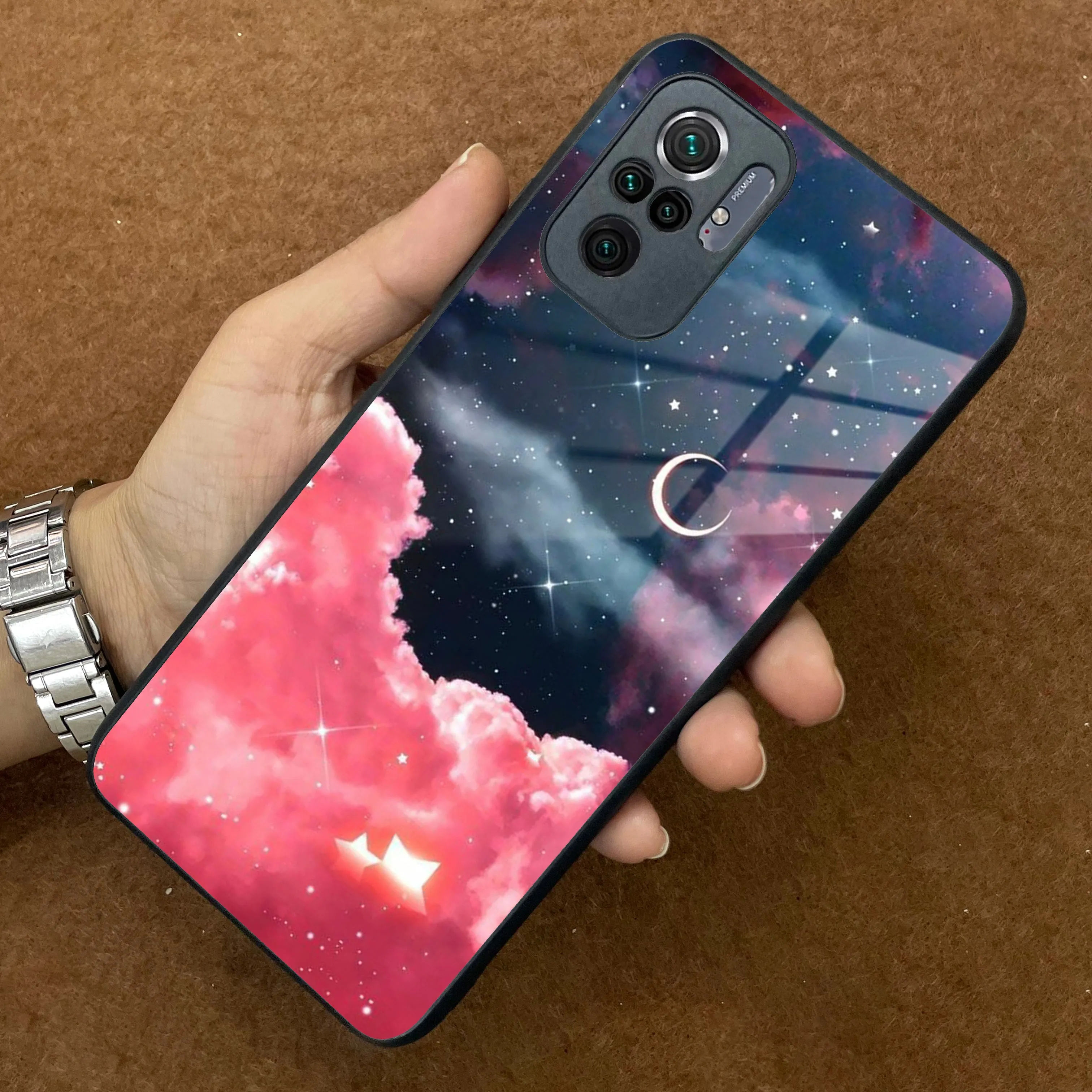 Aesthetic Cloud Glass Case Cover For Redmi/Xiaomi