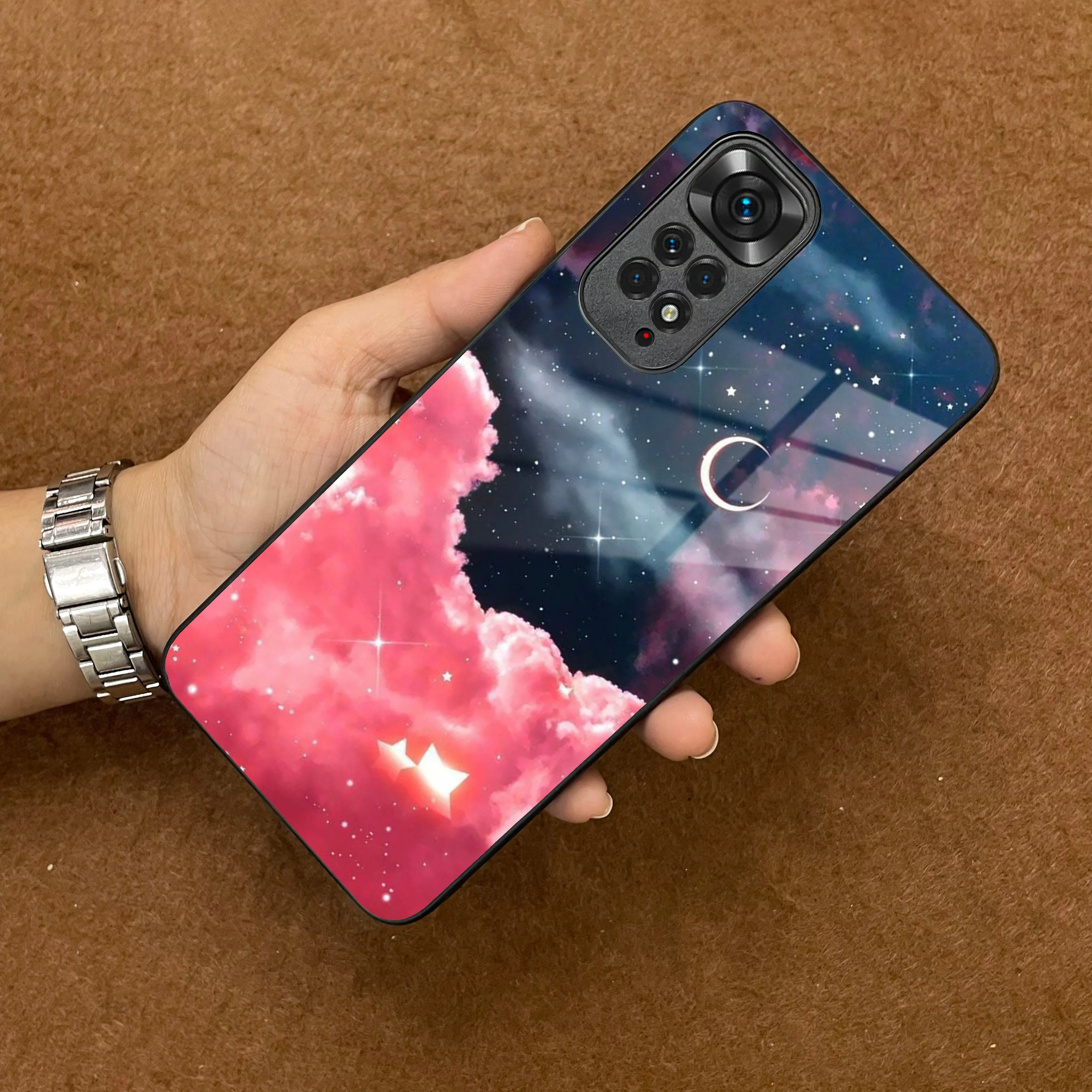 Aesthetic Cloud Glass Case Cover For Redmi/Xiaomi