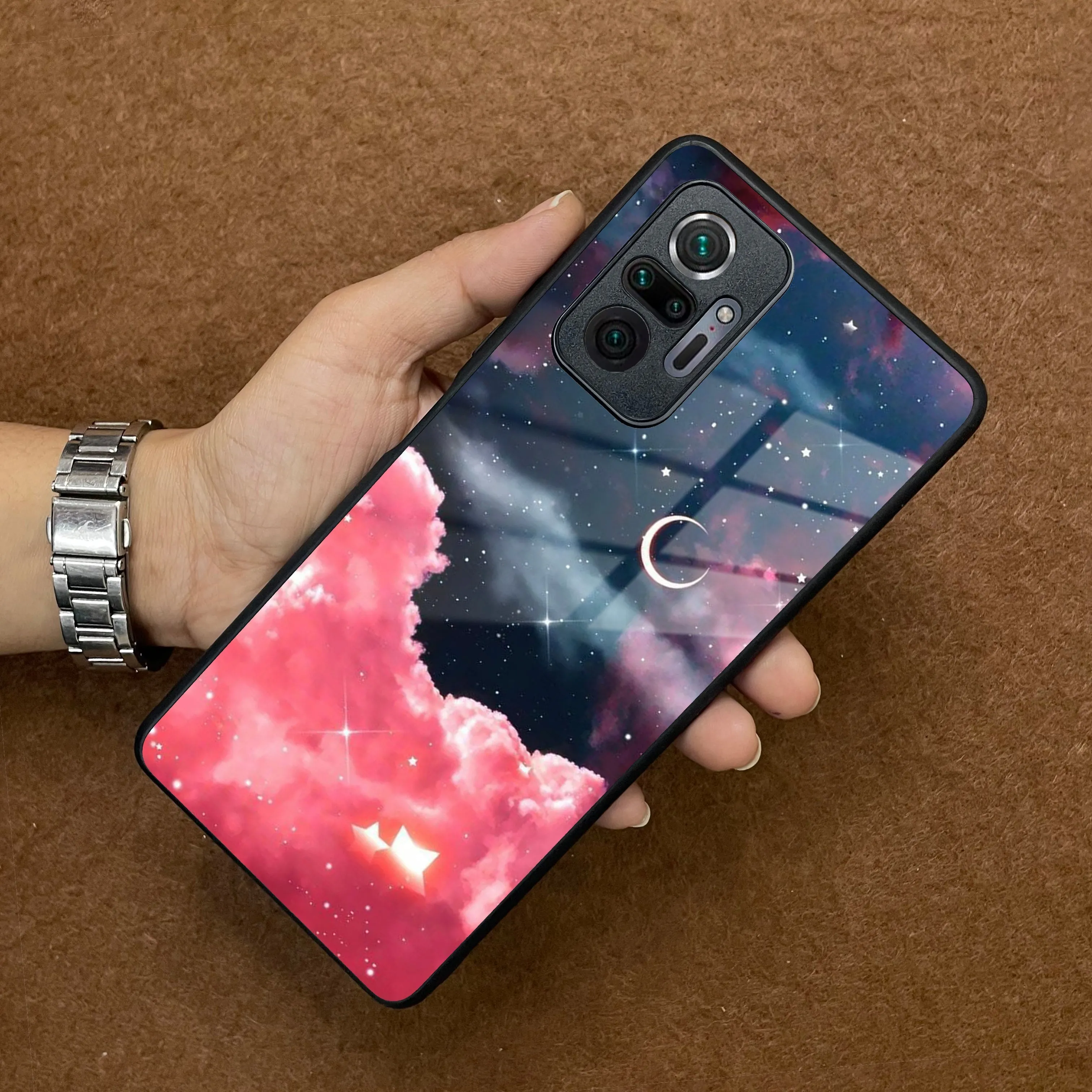 Aesthetic Cloud Glass Case Cover For Redmi/Xiaomi