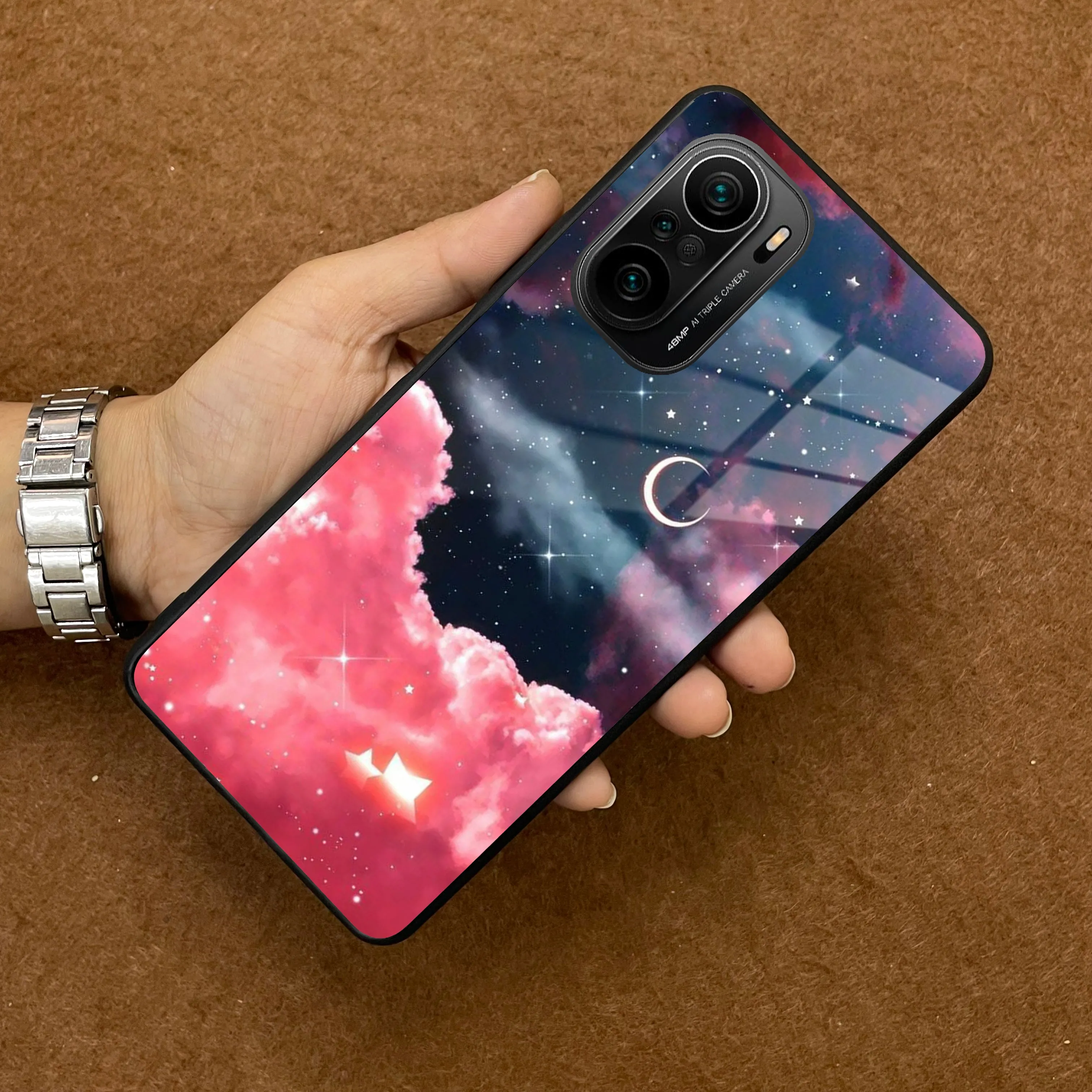 Aesthetic Cloud Glass Case Cover For Redmi/Xiaomi