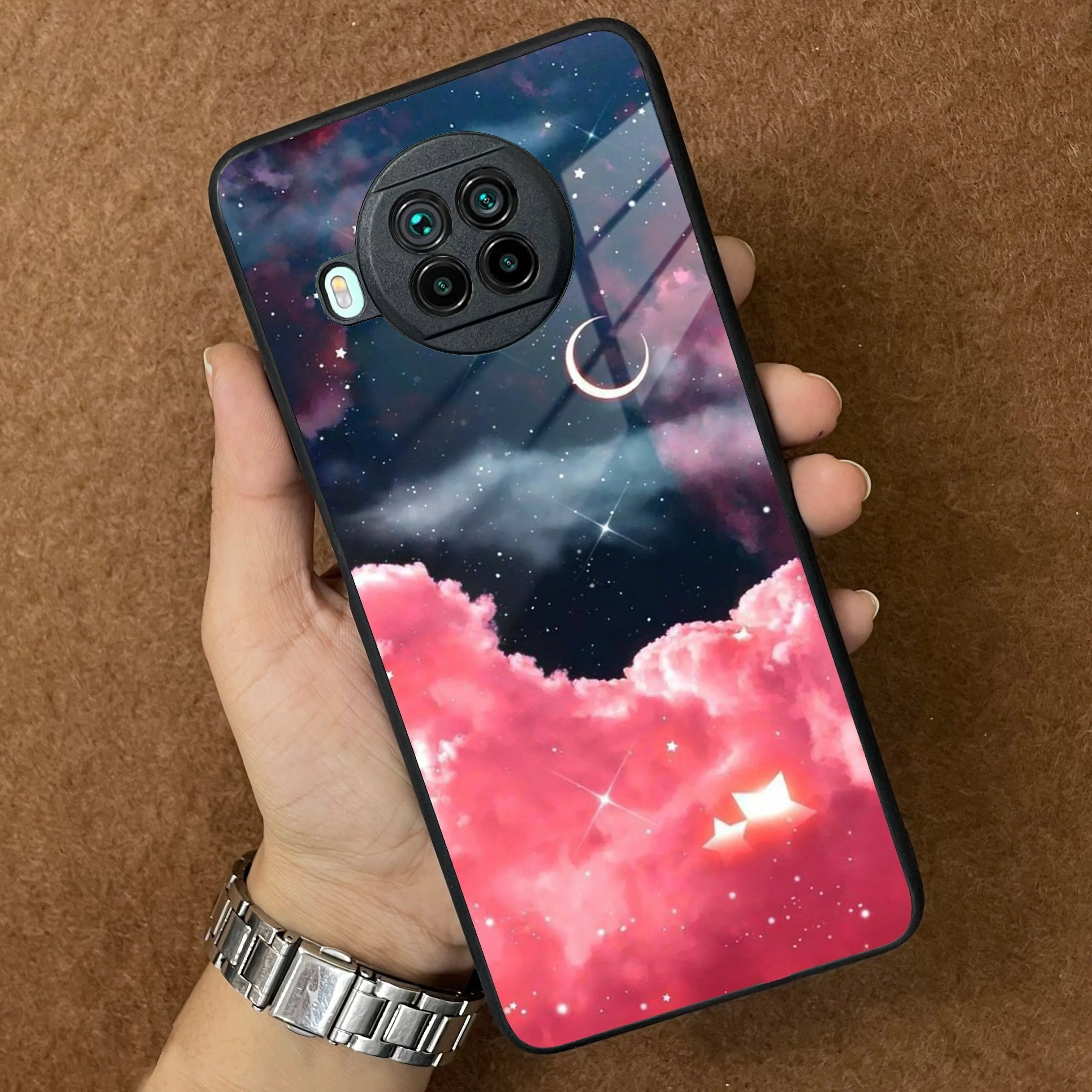 Aesthetic Cloud Glass Case Cover For Redmi/Xiaomi