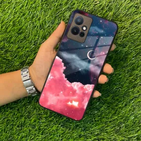 Aesthetic Cloud Glass Case Cover For Vivo