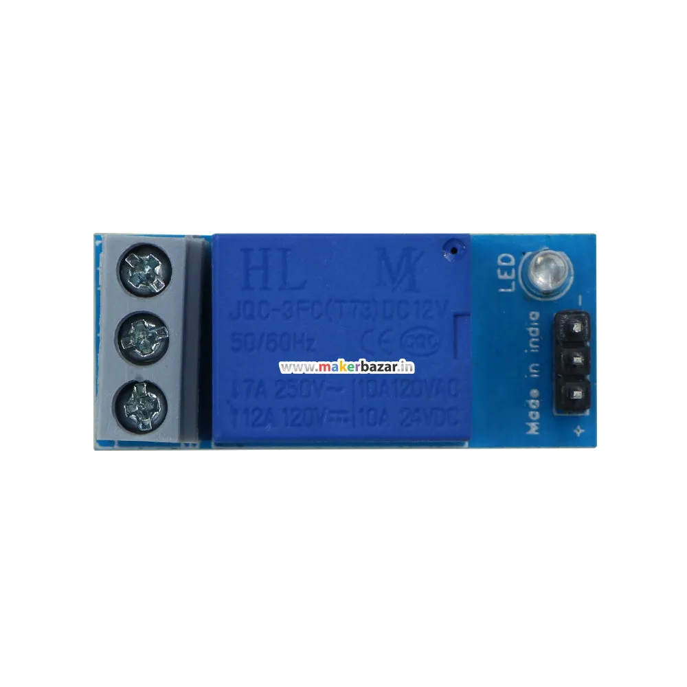 AFI (Made In India) - 1 Channel 12V 10A Relay Module With Switching Transistor