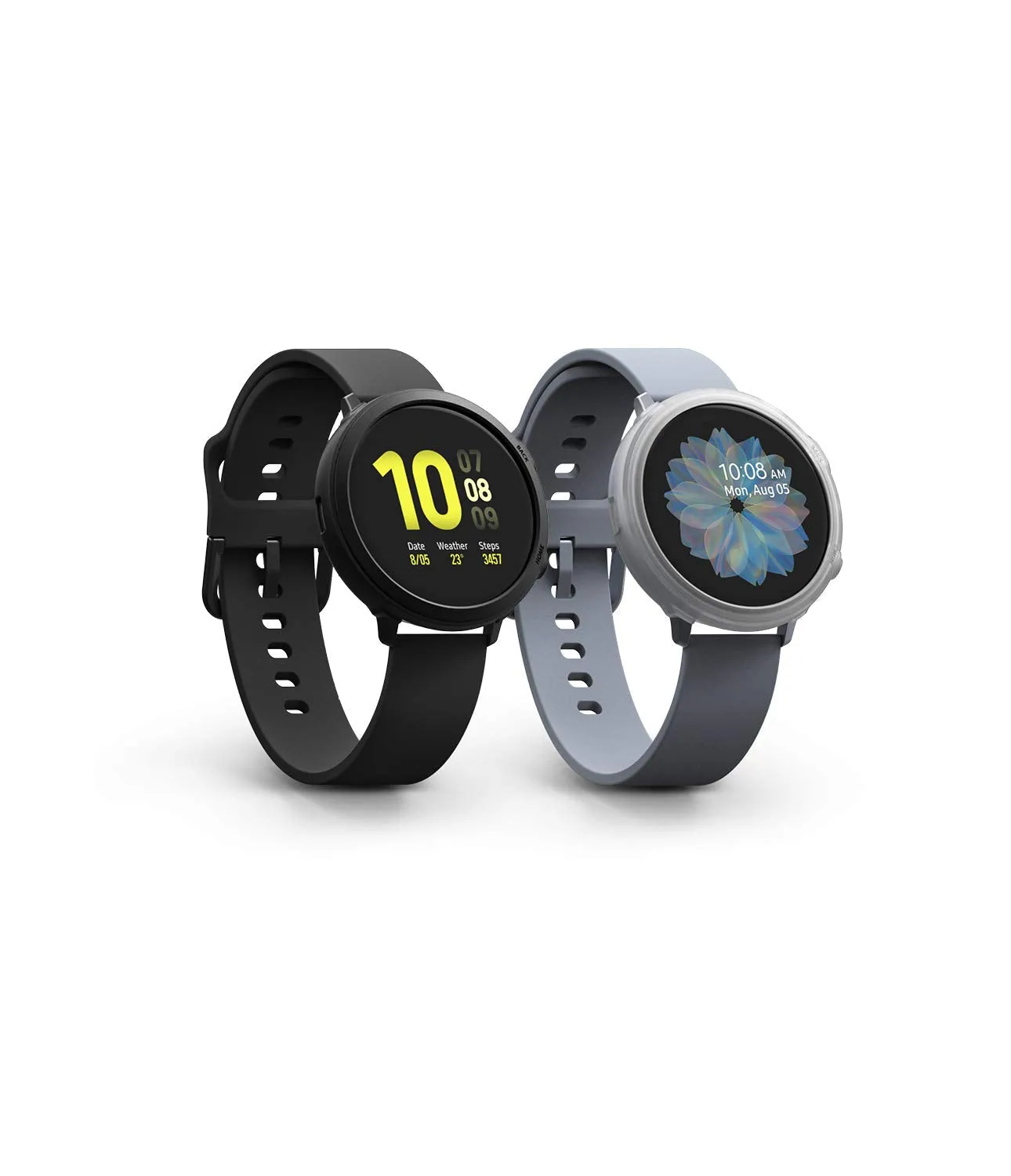 Air Sports Case Designed for Galaxy Watch Active 2 44mm - Black   Matte Clear