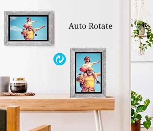 AISPro™ HD 10" Smart WiFi Digital Photo Frame: Video Player, Touch Screen, Alexa