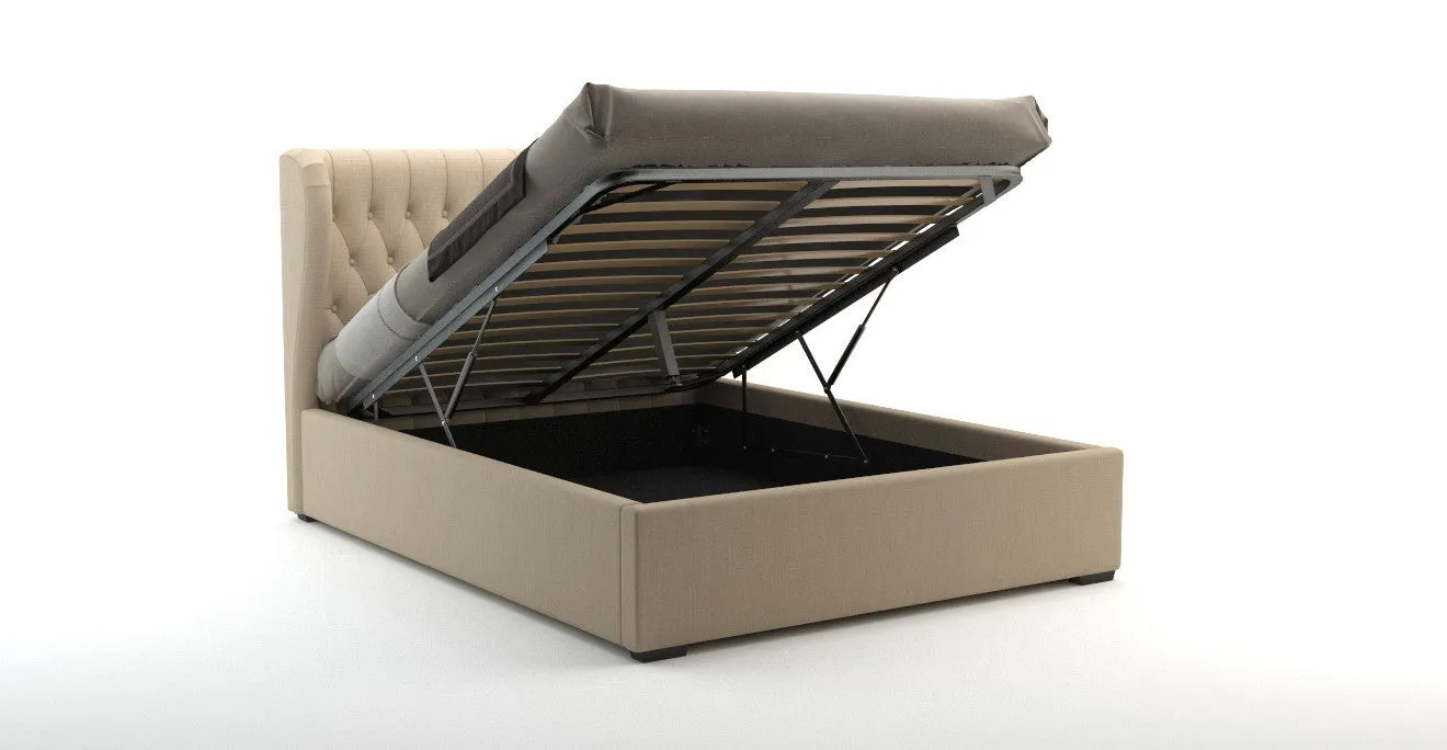 Anica Gas Lift Queen Size Bed Frame