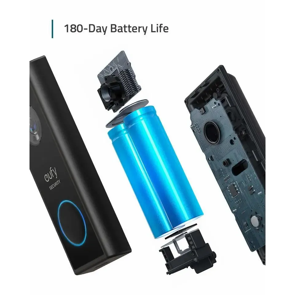 Anker Security S220 Video Doorbell, (Battery-Powered)2K HD E8210