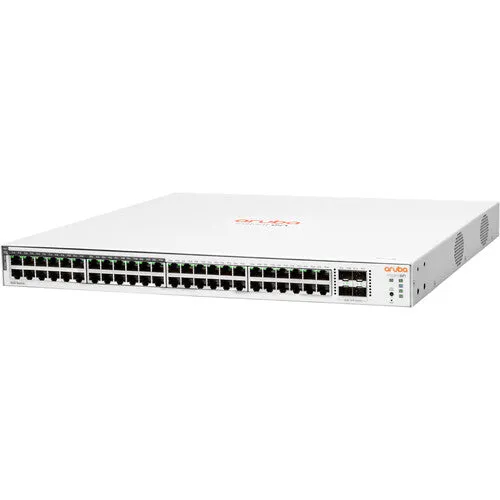 Aruba Instant On 1830 JL815A JL815A#ABA 48-Port Gigabit (24 ports PoE ) Compliant Managed Network Switch with 4 SFP ports