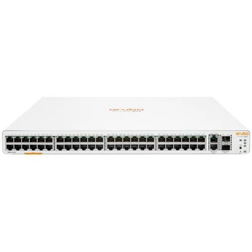 Aruba Instant On 1960 48G 2XGT 2SFP  Switch - 50 Ports - Manageable - 10 Gigabit Ethernet, Gigabit Ethernet - 10GBase-T, 10GBase-X, 10/100/1000Base-T - 2 Layer Supported - Modular - 80 W Power Consumption - Optical Fiber, Twisted Pair - Rack-mountable, Ta