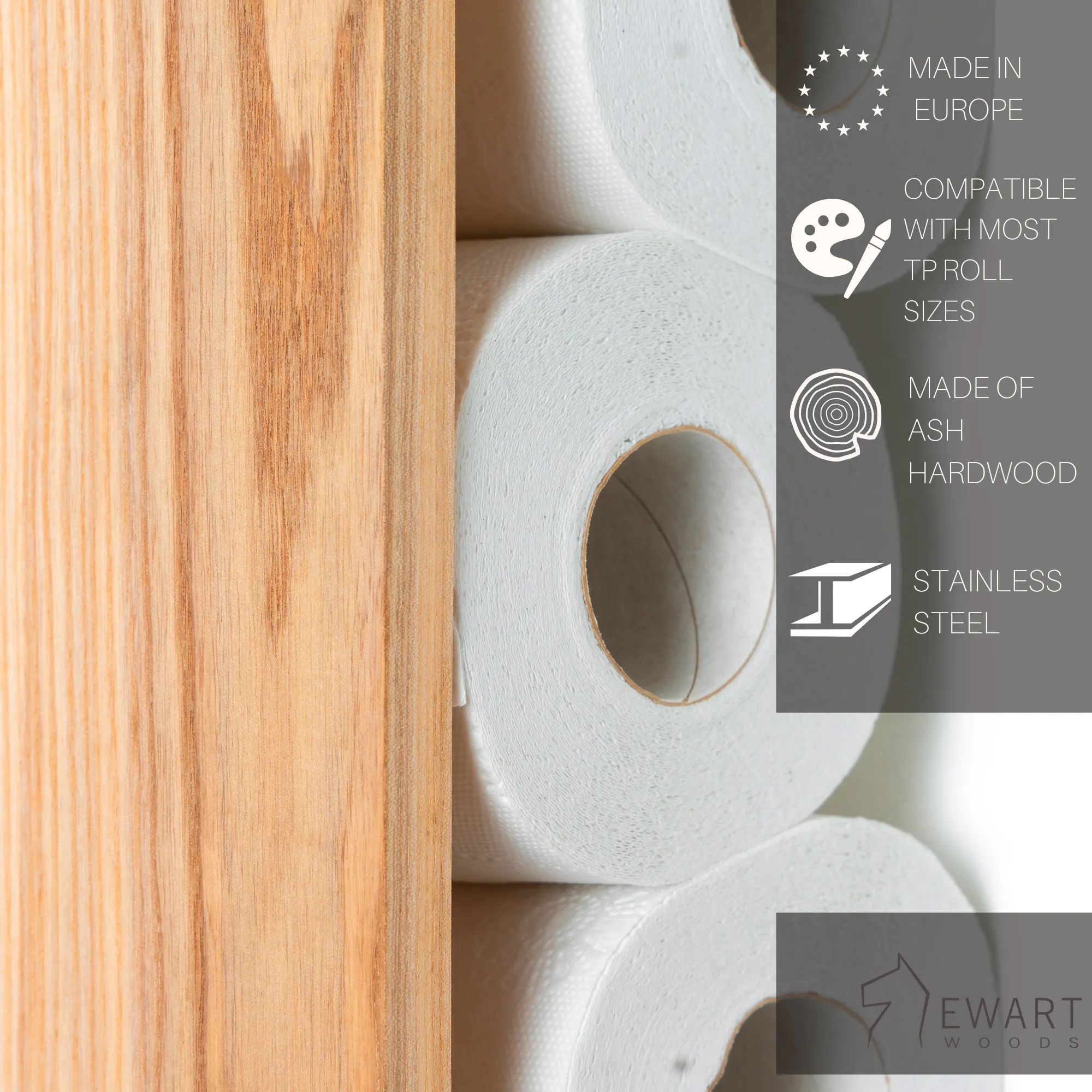 Ashwood Toilet Paper Holder Vertical