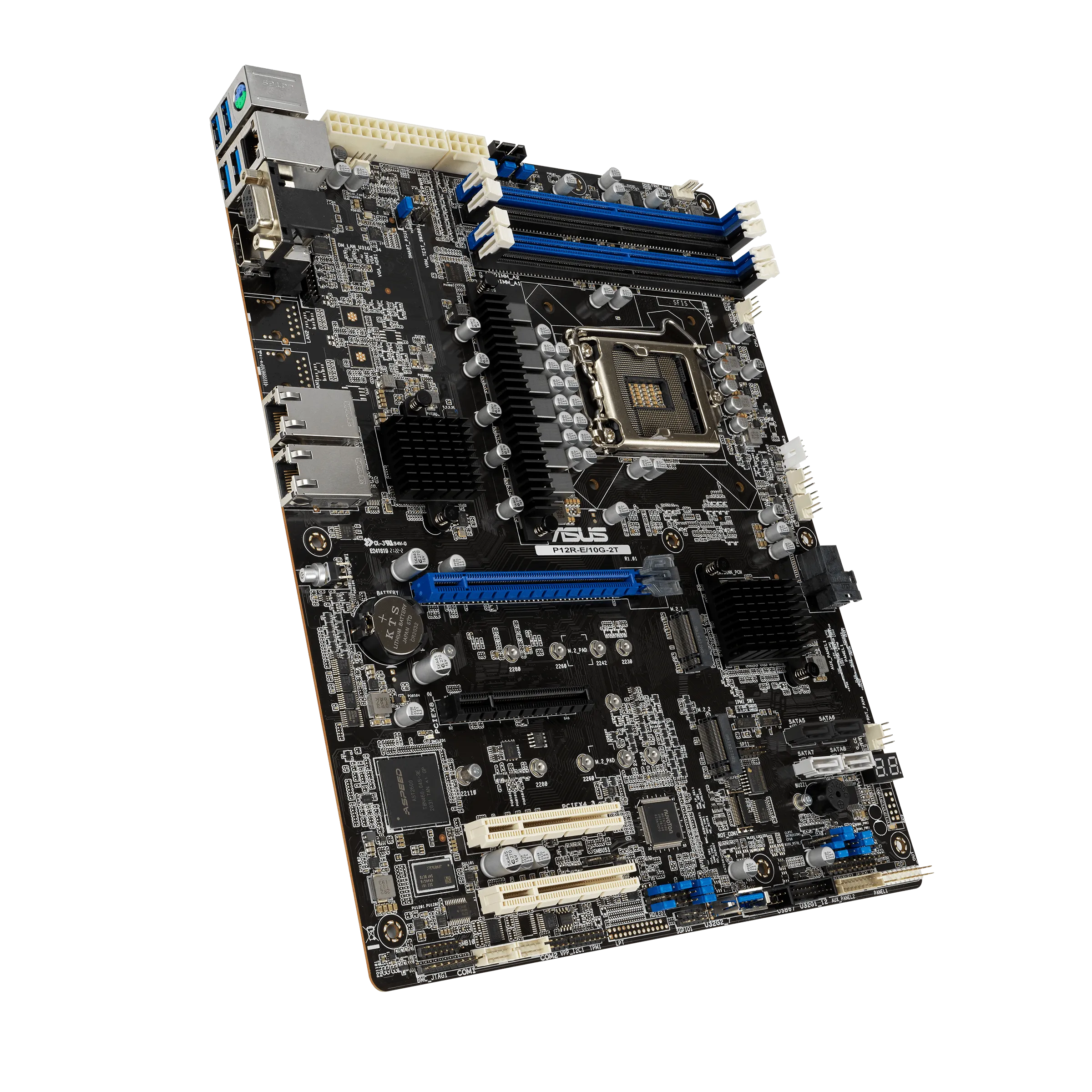 ASUS P12R-E-10G-2T Intel C256, LGA 1200 ATX Server Motherboard